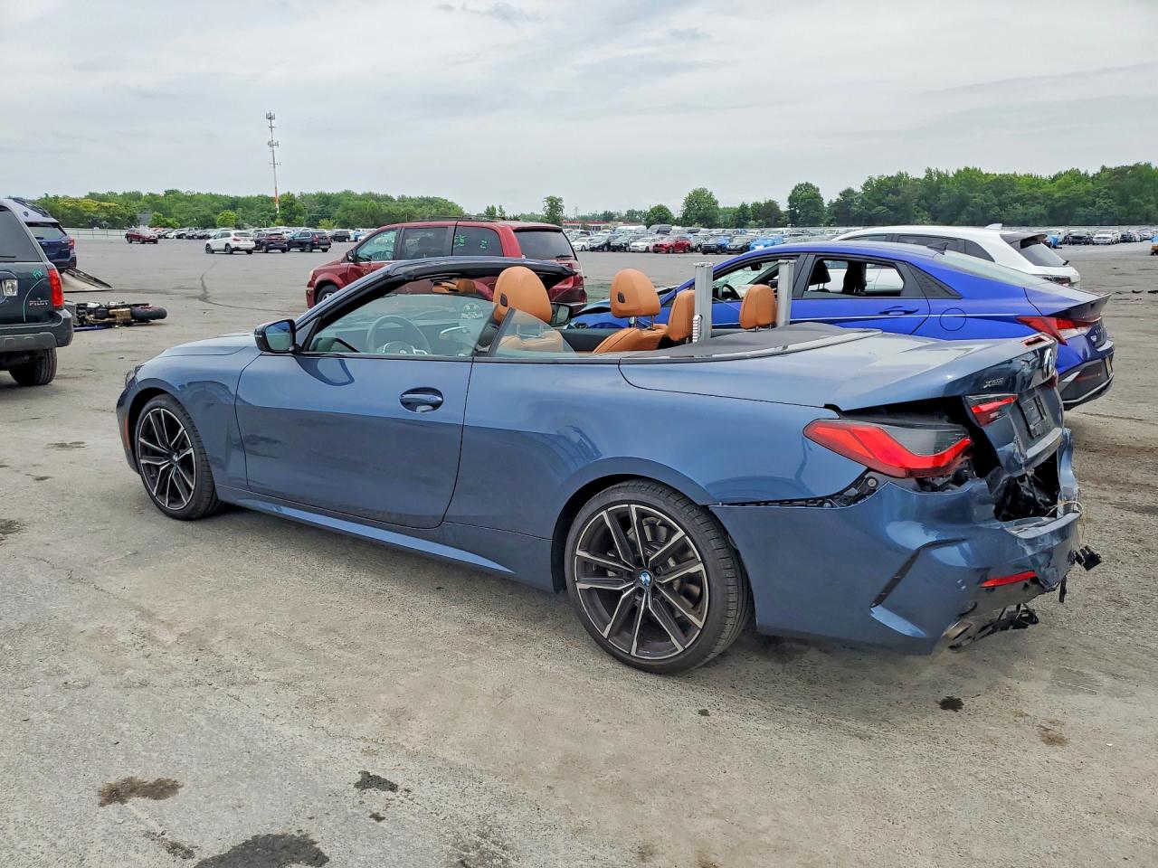 2024 Bmw 430xi Синий vin: WBA43AT05RCR28888