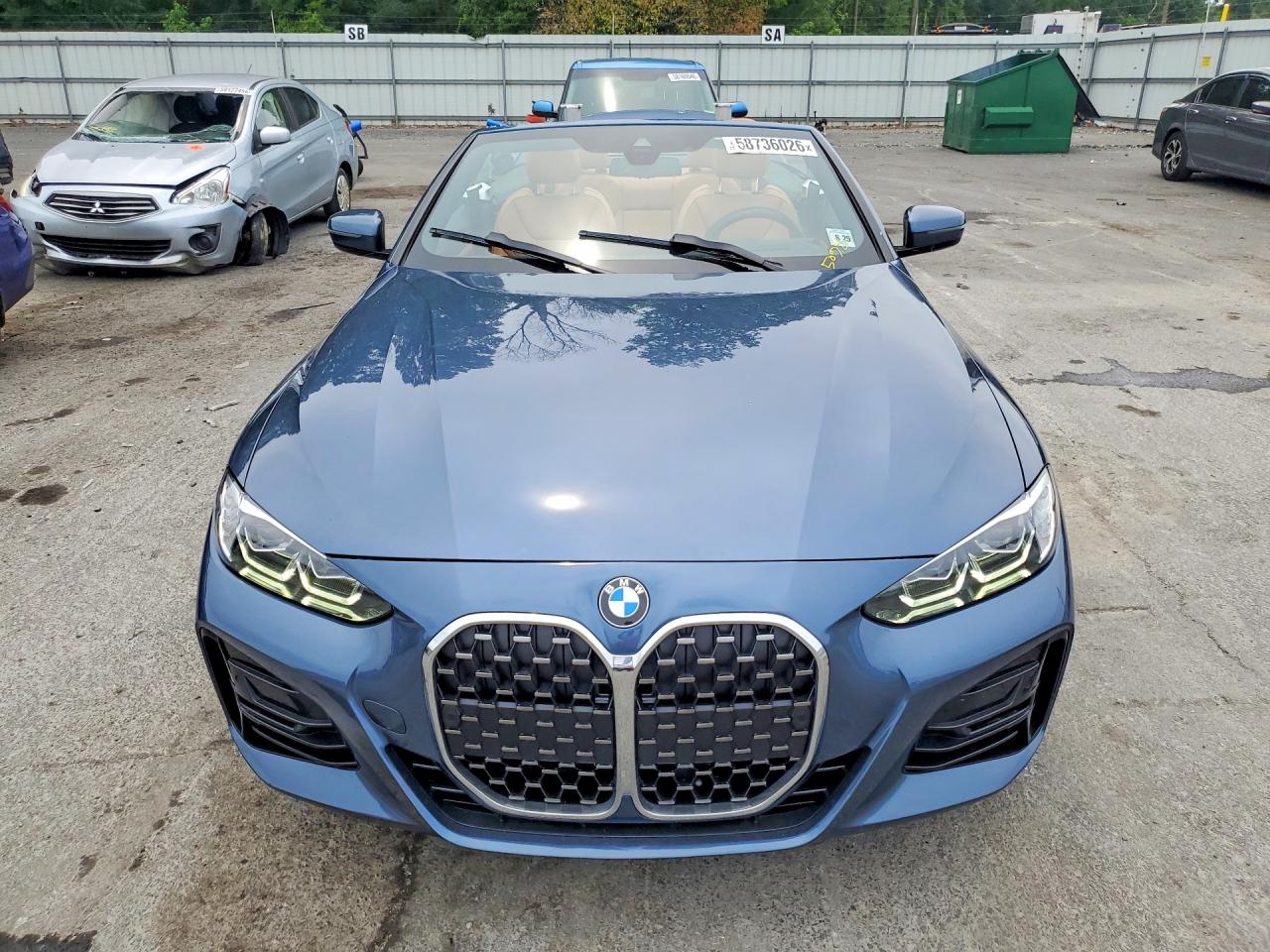 2024 Bmw 430xi Синий vin: WBA43AT05RCR28888