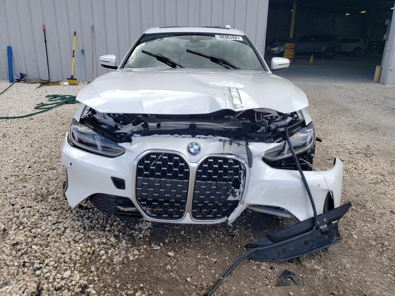 2025 Bmw 430i White vin: WBA43DA08SCT01175 Damage: Front Bumper Reinforcement, Broken, Replacement Required