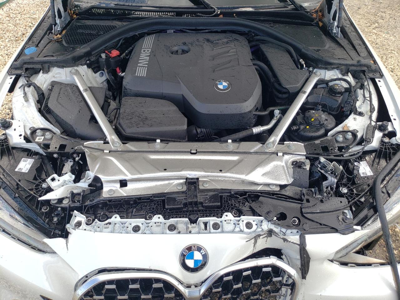 2025 Bmw 430i White vin: WBA43DA08SCT01175 Damage: Core Support, Kinked, 1 to 2 inches