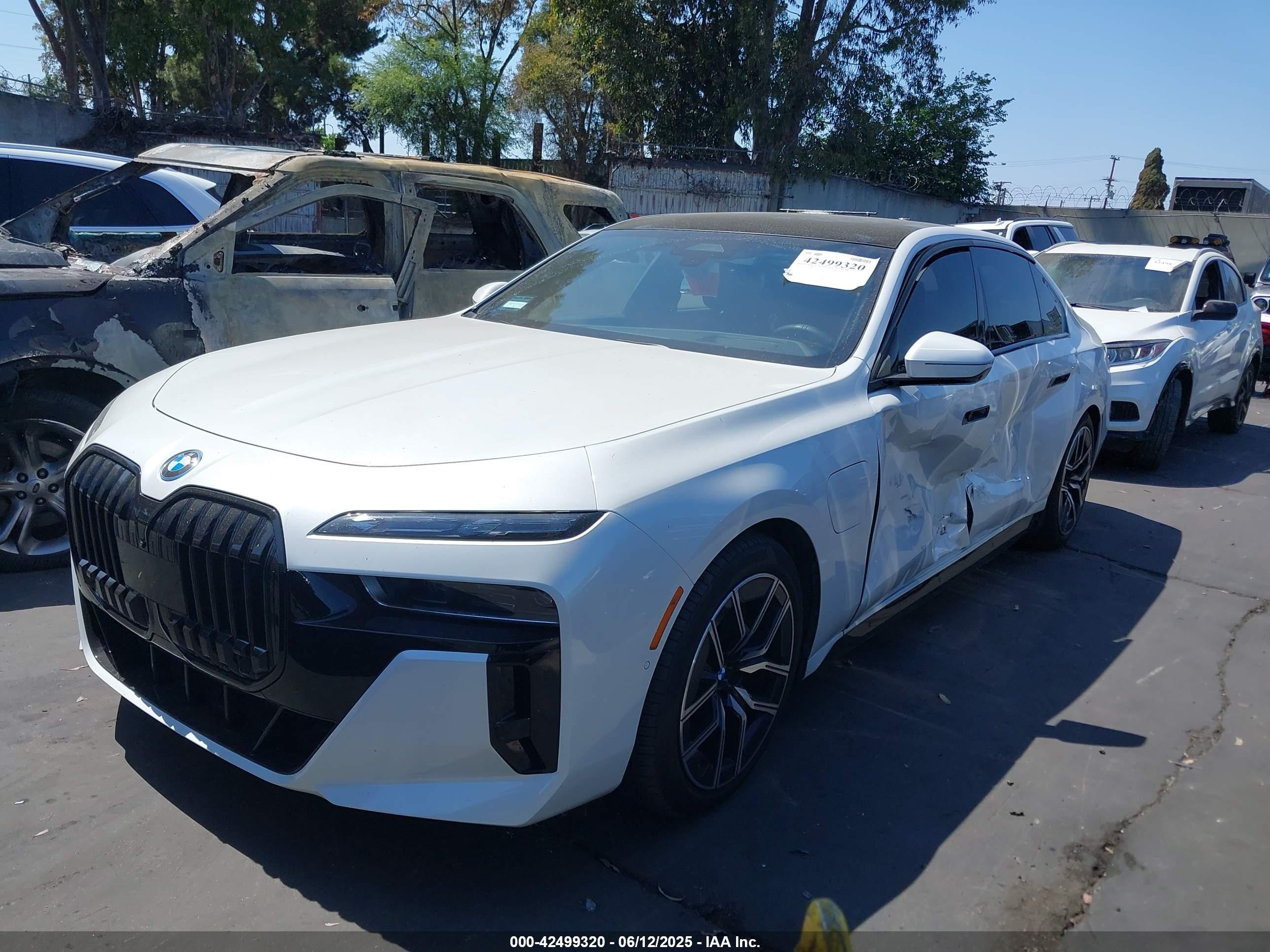 2024 Bmw 750e Xdrive White vin: WBA43EH07RCP32323