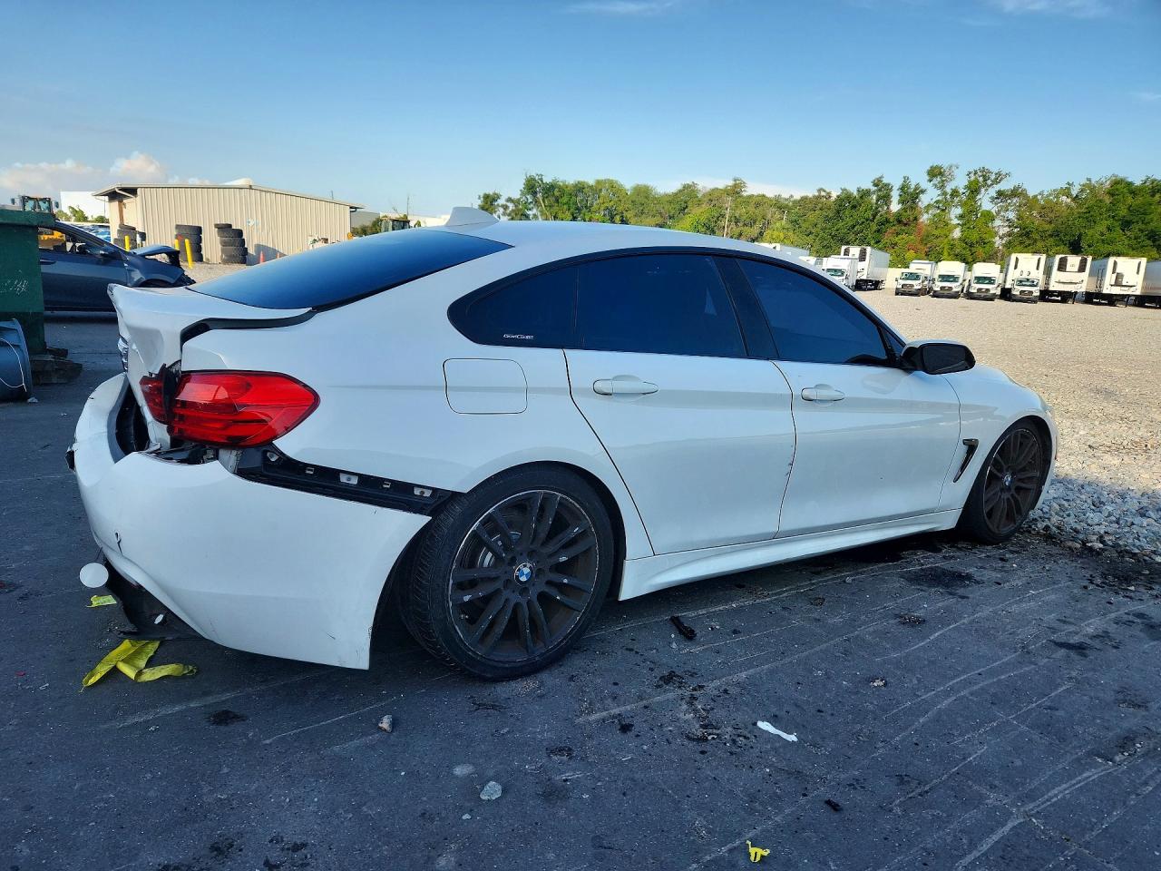 2015 Bmw 428 I Gran Coupe White vin: WBA4A5C50FD410380