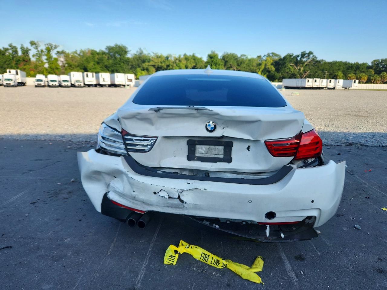 2015 Bmw 428 I Gran Coupe White vin: WBA4A5C50FD410380