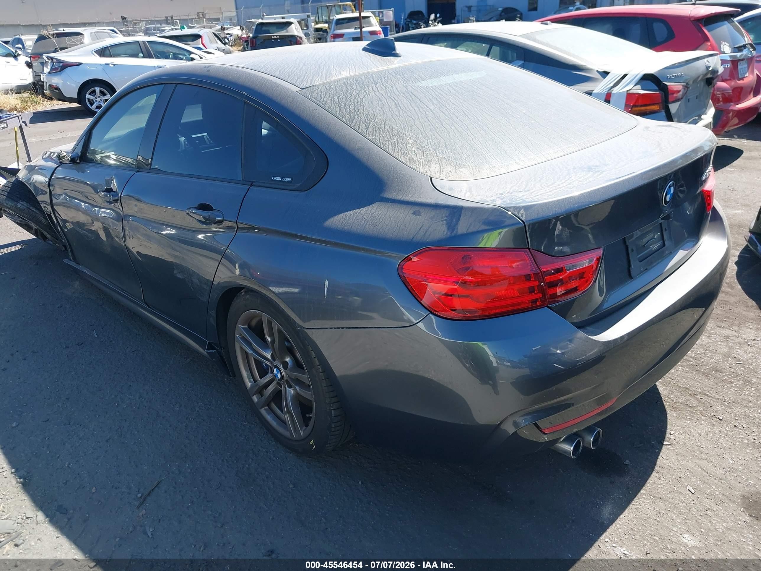 2015 Bmw 428 Gran Coupe Черный vin: WBA4A5C50FGK15457