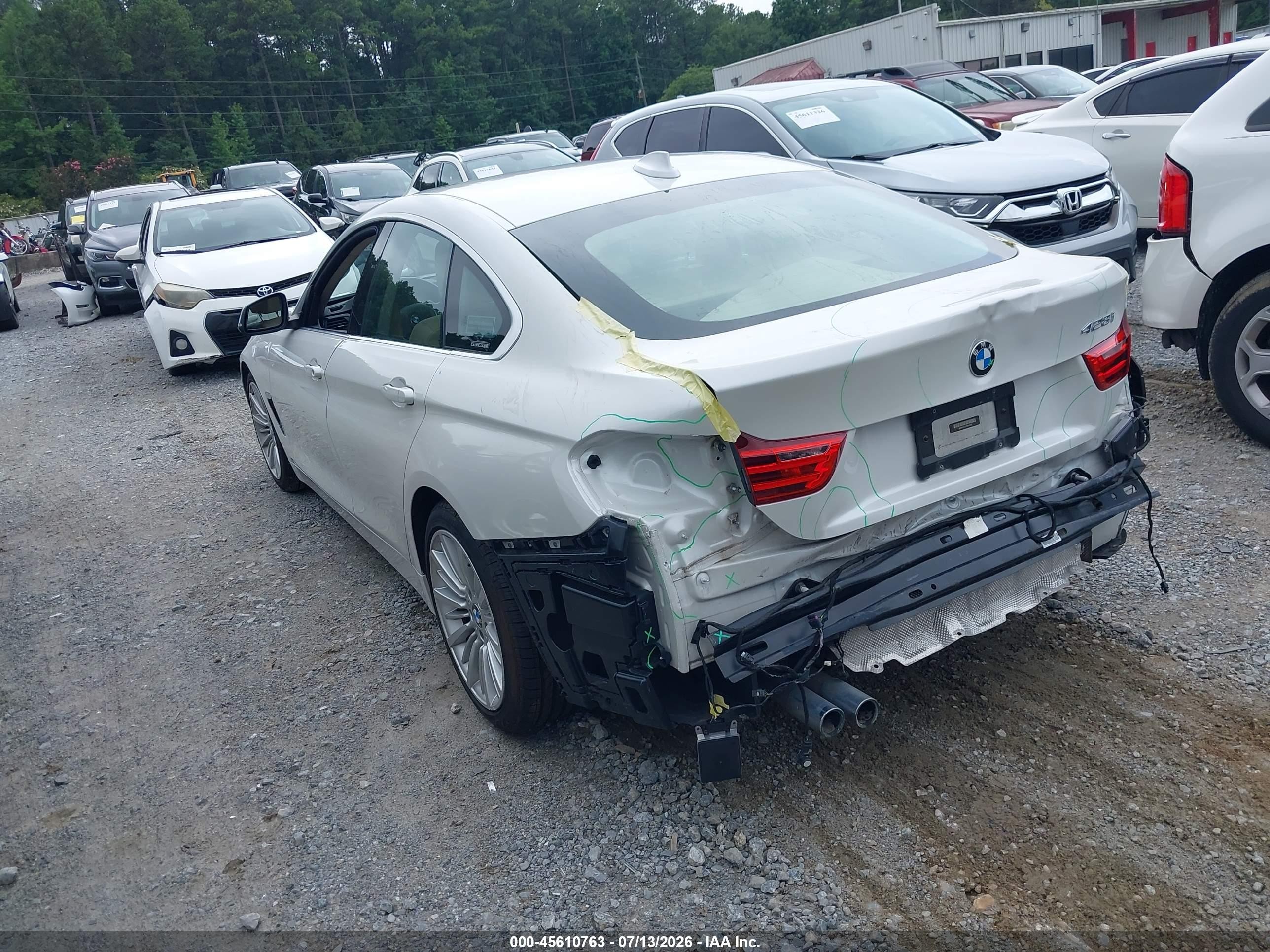 2015 Bmw 428 Gran Coupe   White vin: WBA4A5C51FD410047