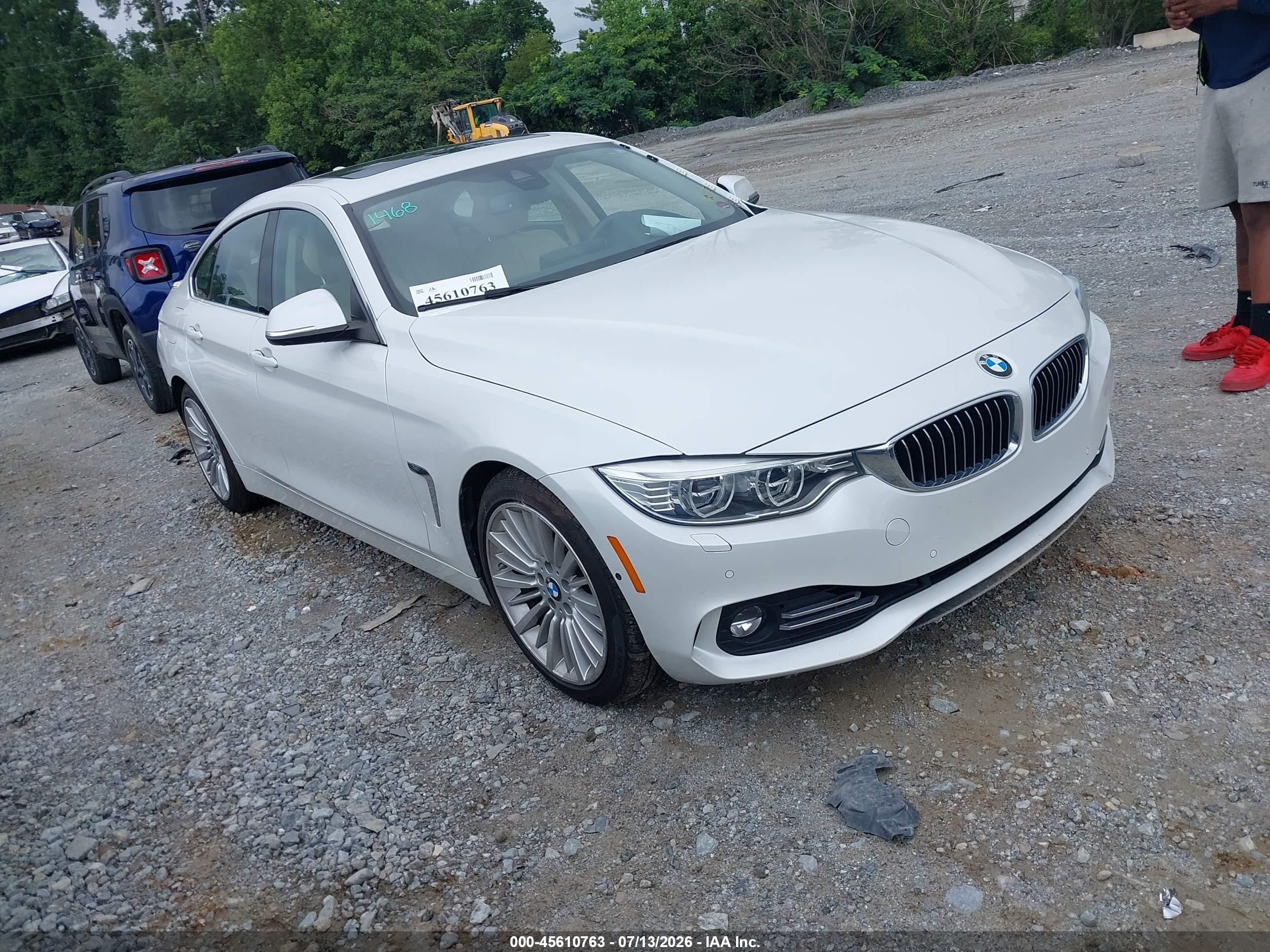 2015 Bmw 428 Gran Coupe   White vin: WBA4A5C51FD410047