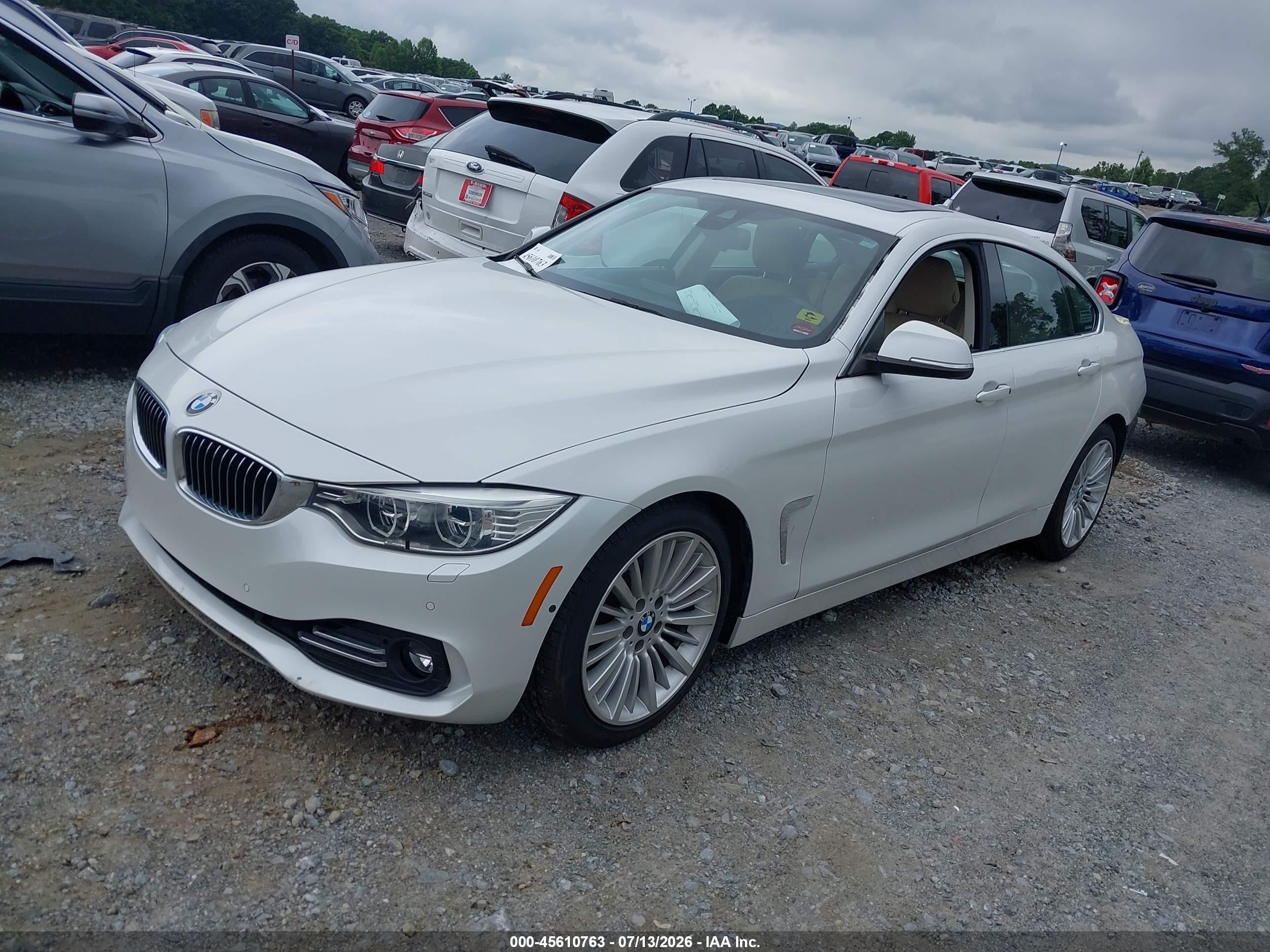 2015 Bmw 428 Gran Coupe   White vin: WBA4A5C51FD410047