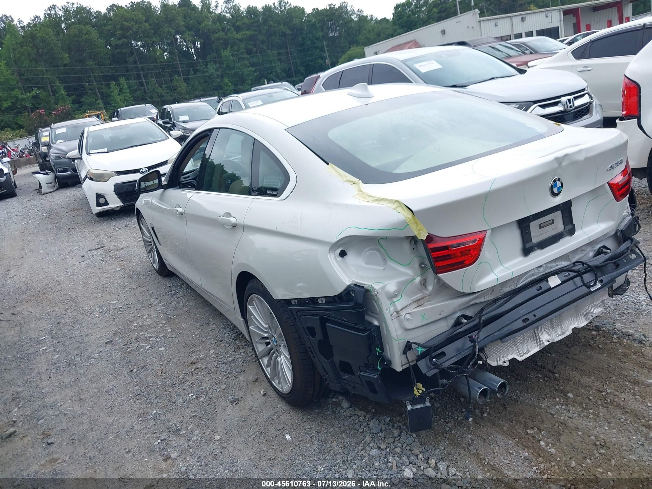 2015 Bmw 428 Gran Coupe   White vin: WBA4A5C51FD410047