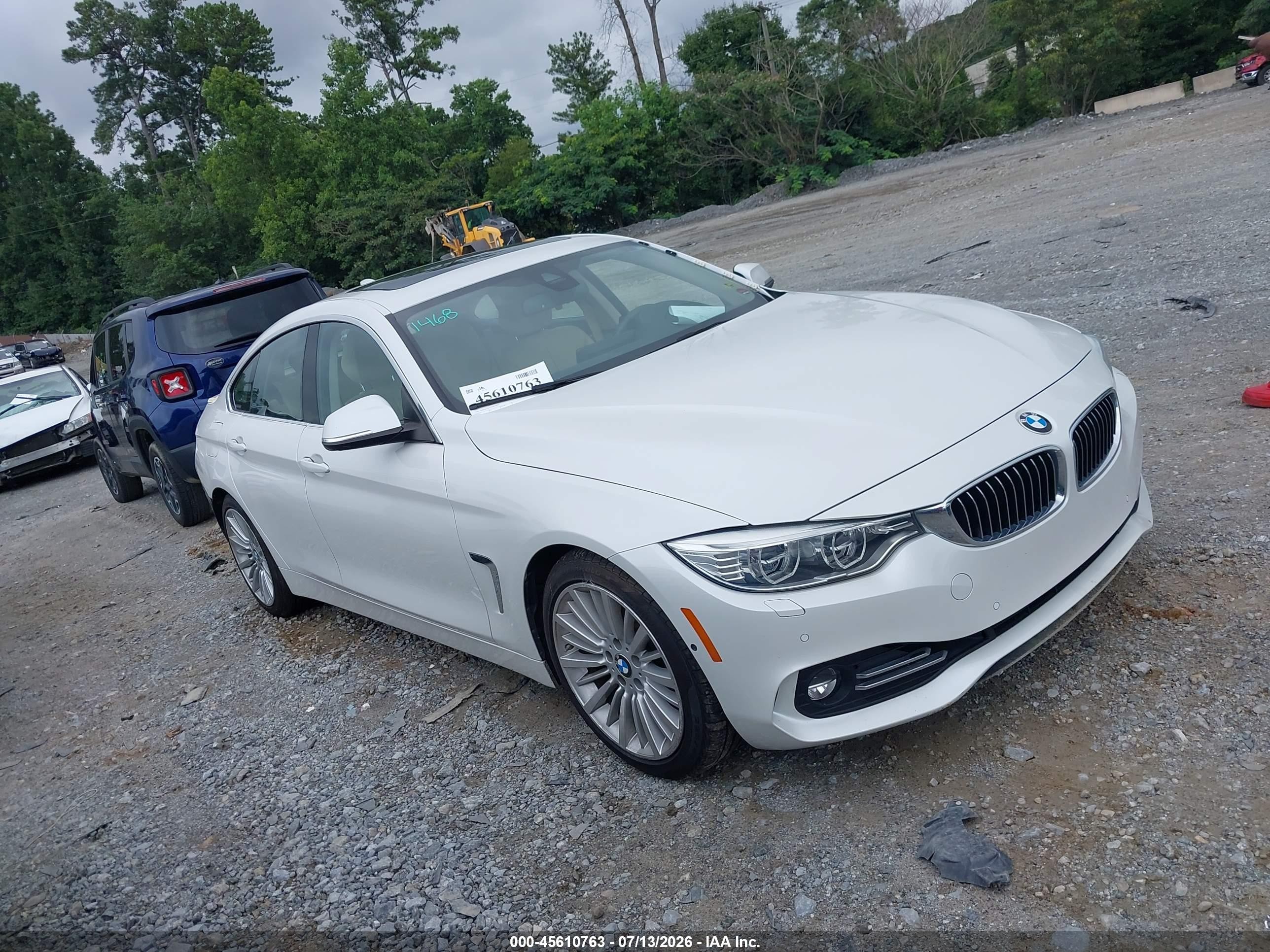 2015 Bmw 428 Gran Coupe   White vin: WBA4A5C51FD410047
