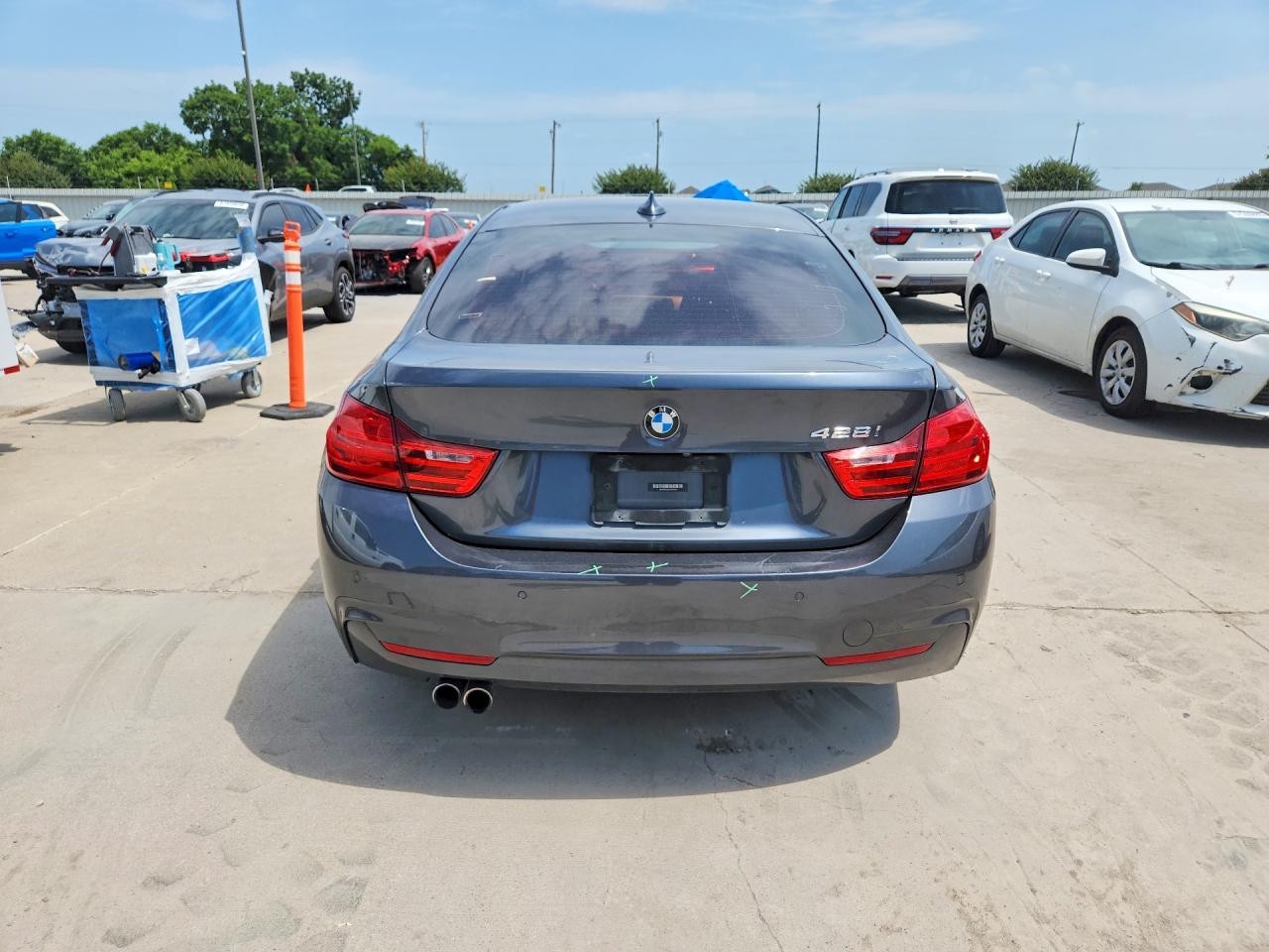 2015 Bmw 428 I Gran Coupe Charcoal vin: WBA4A5C52FD410543
