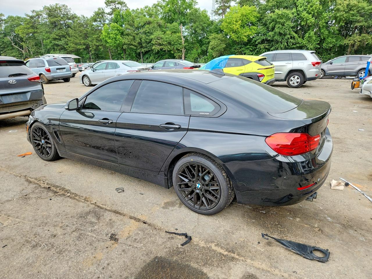 2015 Bmw 428 I Gran Coupe Black vin: WBA4A5C52FGK15735