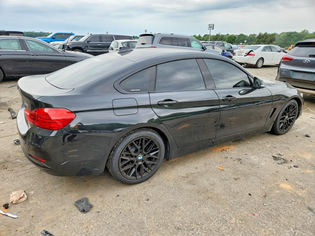2015 Bmw 428 I Gran Coupe Black vin: WBA4A5C52FGK15735