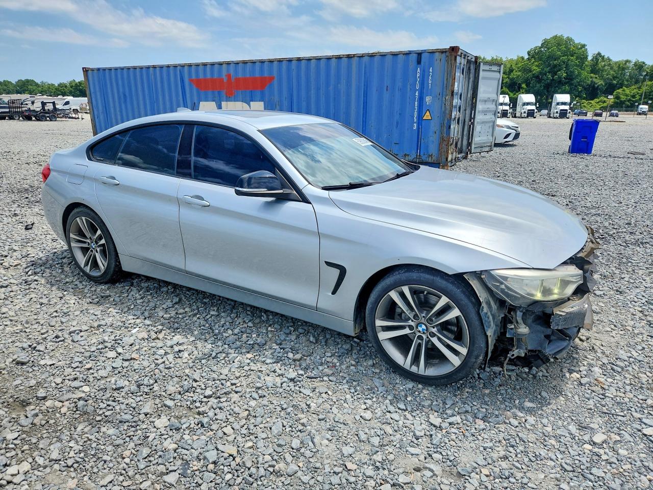 2015 Bmw 428 I Gran Coupe Silver vin: WBA4A5C56FD410786