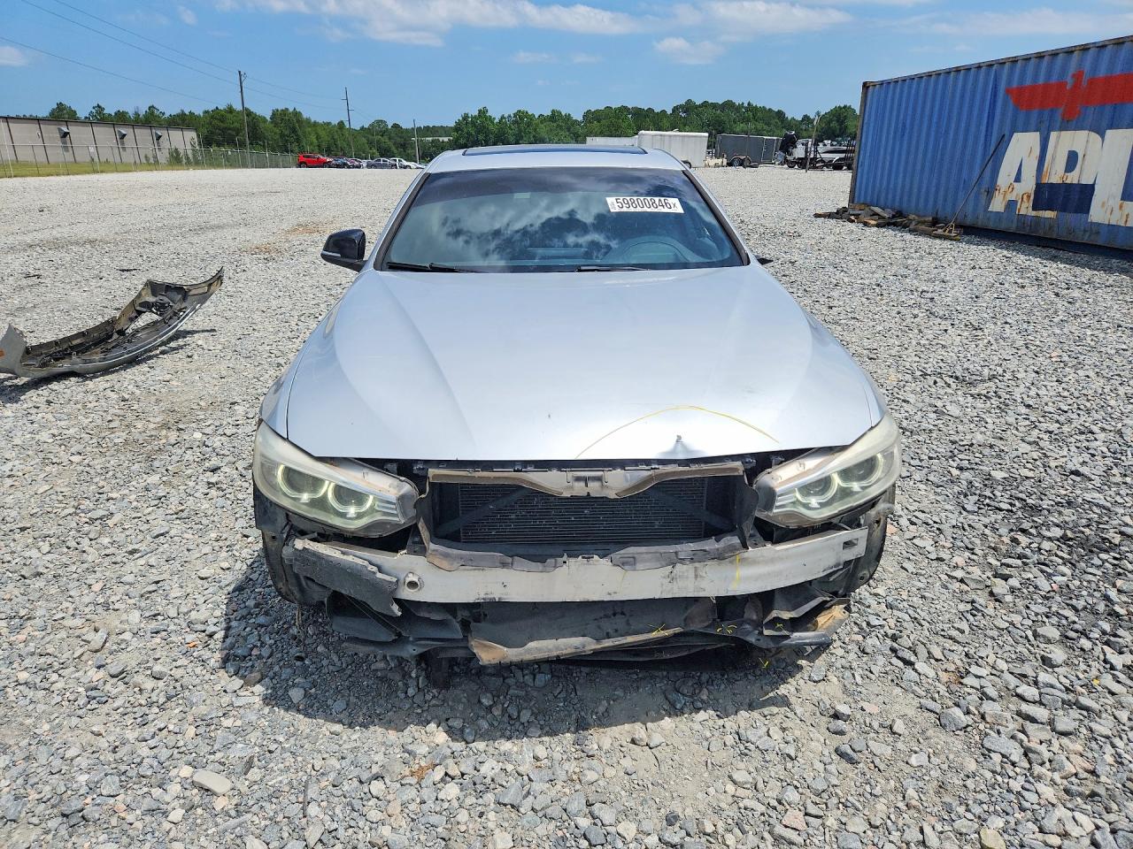 2015 Bmw 428 I Gran Coupe Silver vin: WBA4A5C56FD410786