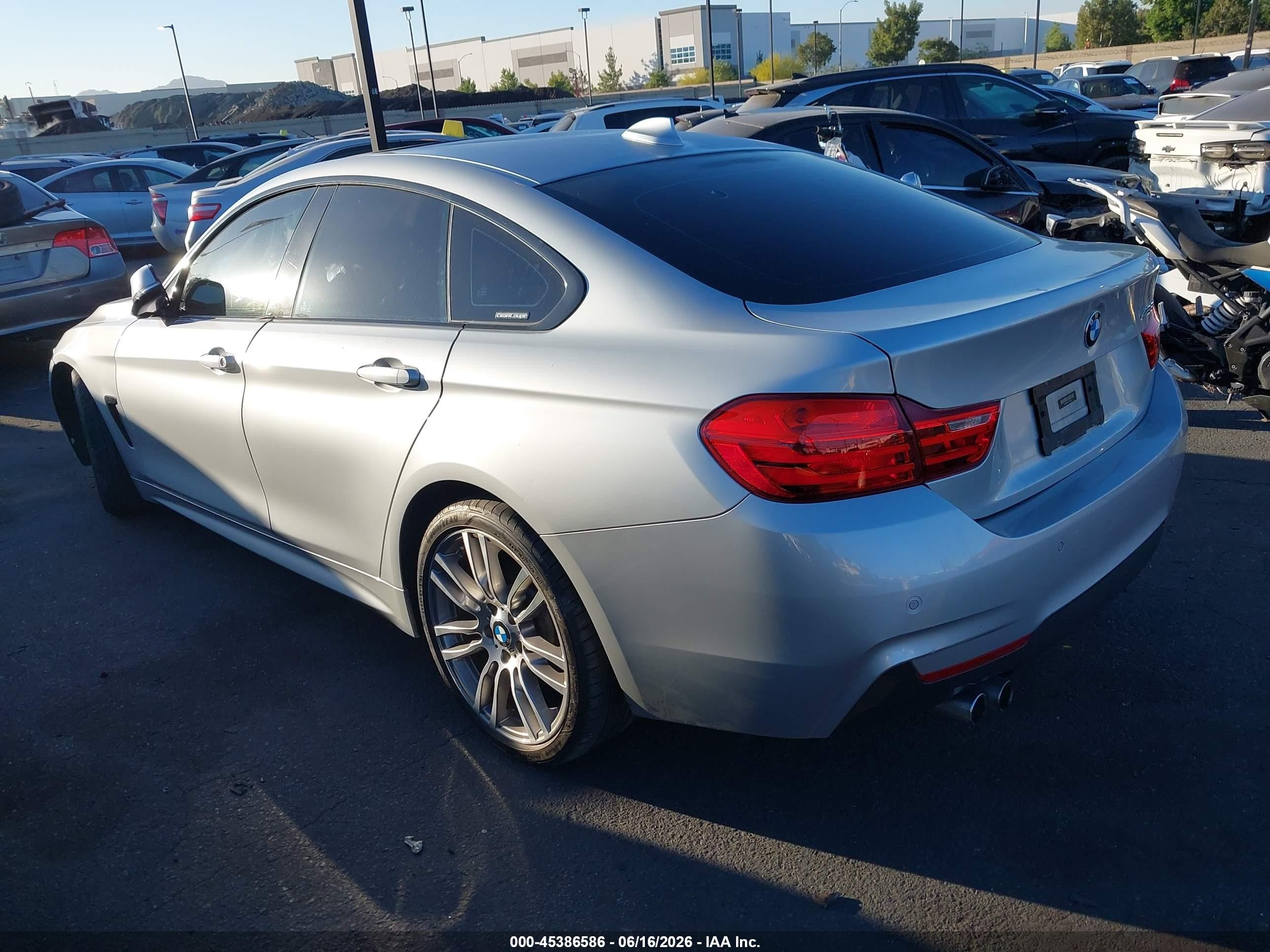 2015 Bmw 428 Gran Coupe   Silver vin: WBA4A5C57FG052287