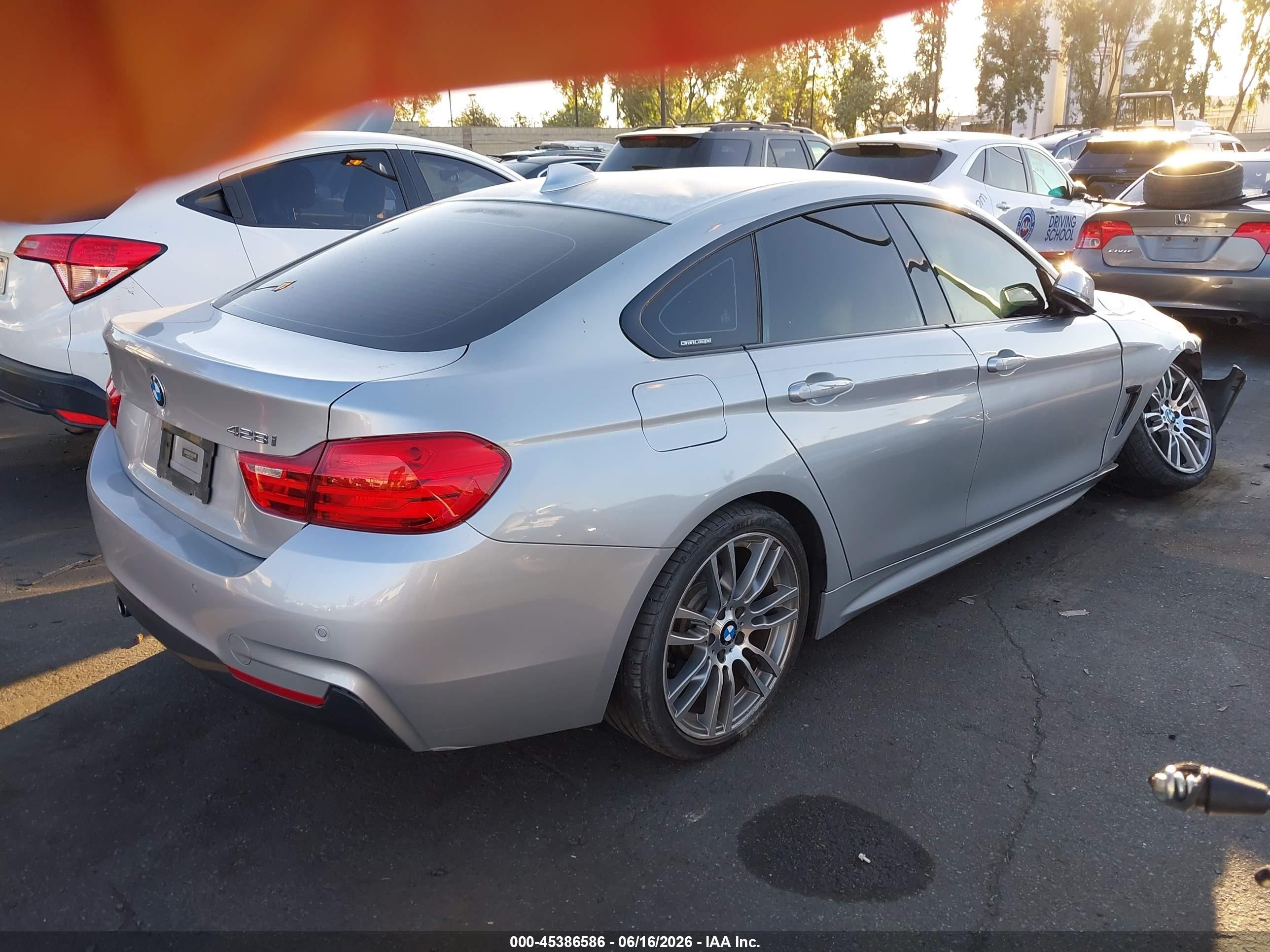 2015 Bmw 428 Gran Coupe   Silver vin: WBA4A5C57FG052287