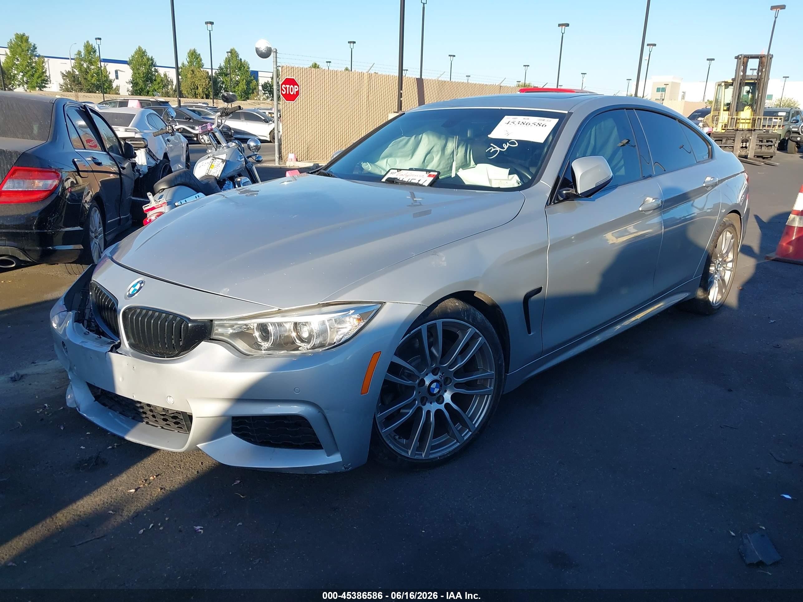 2015 Bmw 428 Gran Coupe   Silver vin: WBA4A5C57FG052287