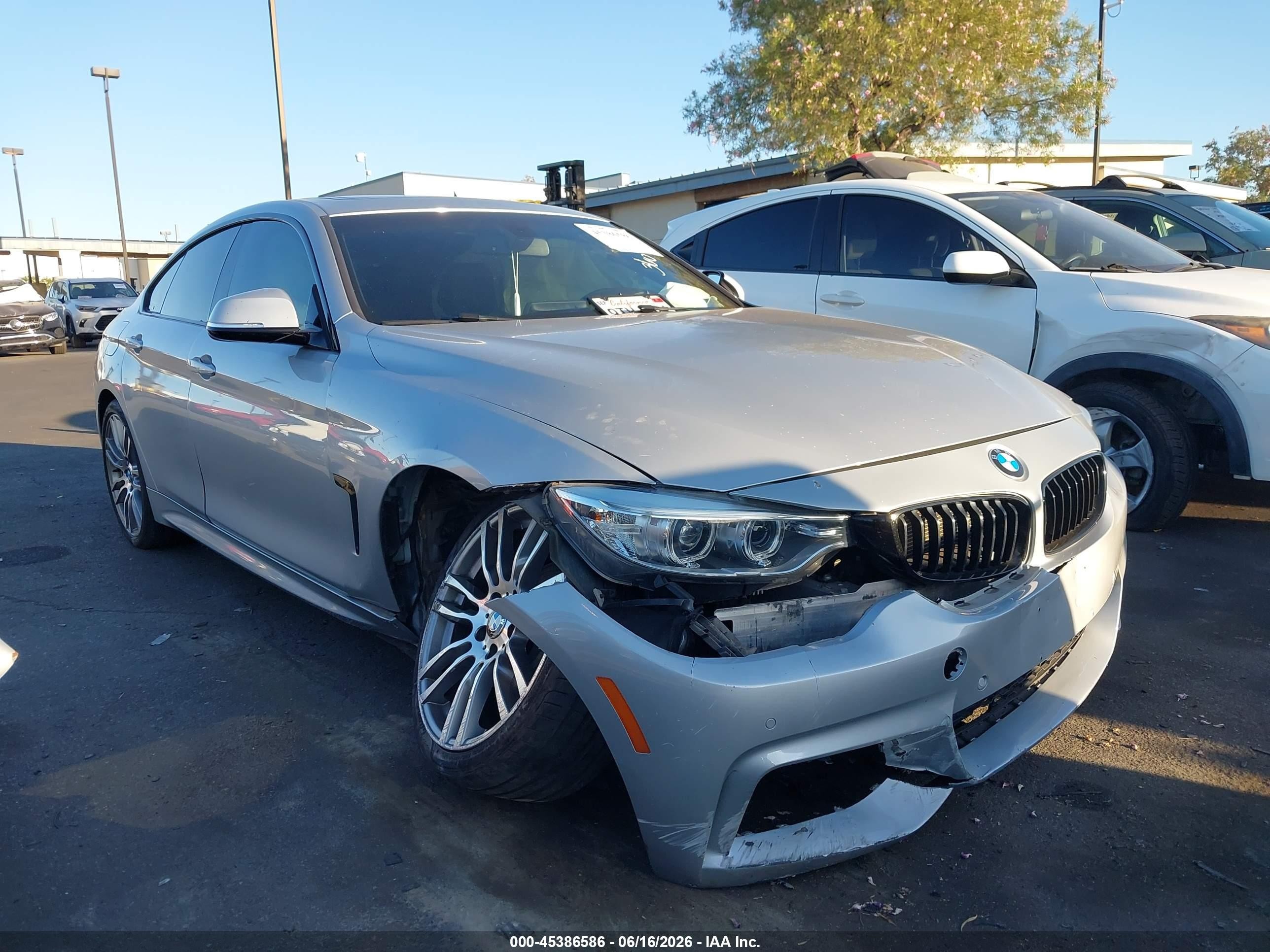 2015 Bmw 428 Gran Coupe   Silver vin: WBA4A5C57FG052287