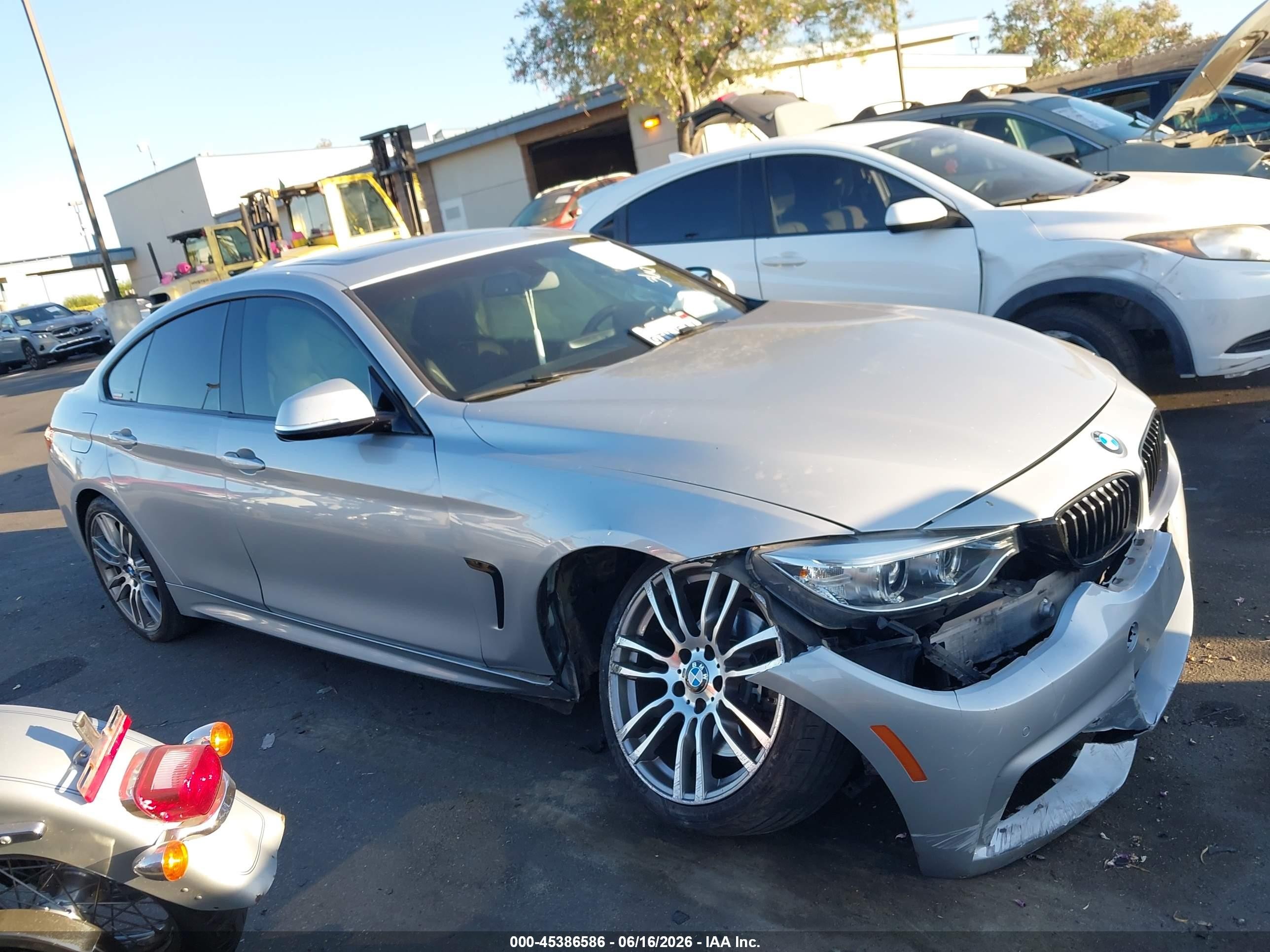 2015 Bmw 428 Gran Coupe   Silver vin: WBA4A5C57FG052287