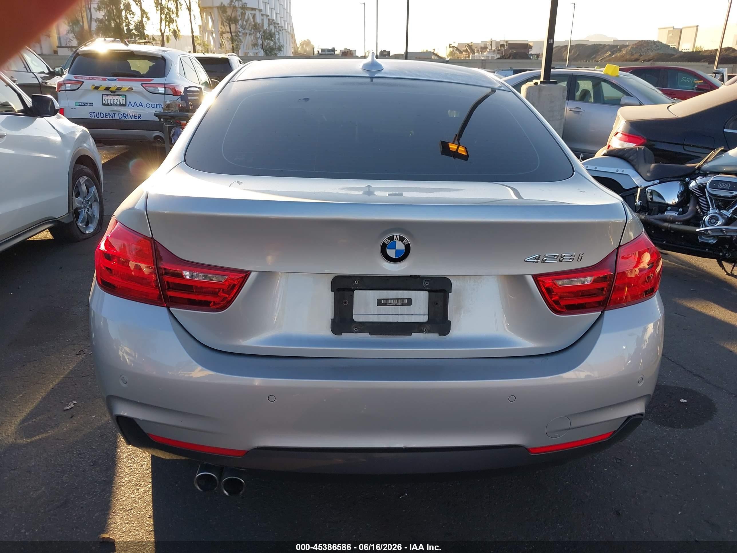 2015 Bmw 428 Gran Coupe   Silver vin: WBA4A5C57FG052287