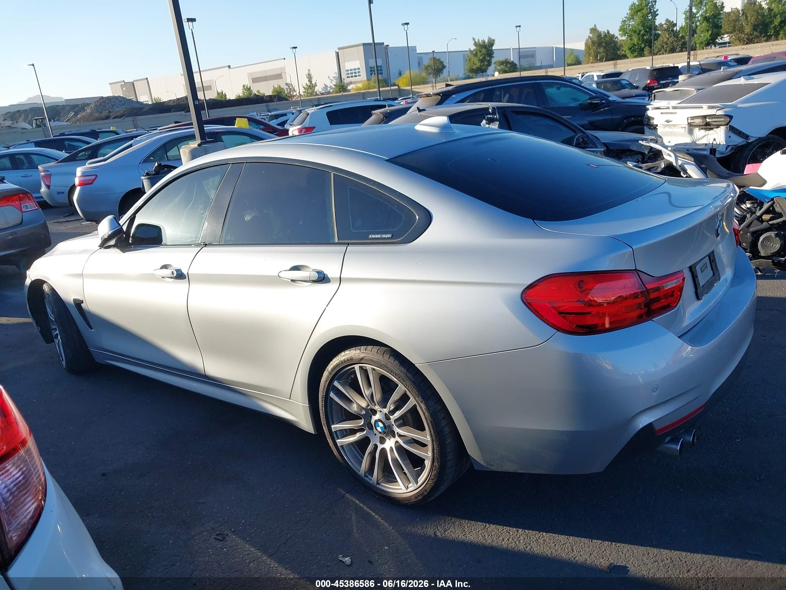 2015 Bmw 428 Gran Coupe   Silver vin: WBA4A5C57FG052287