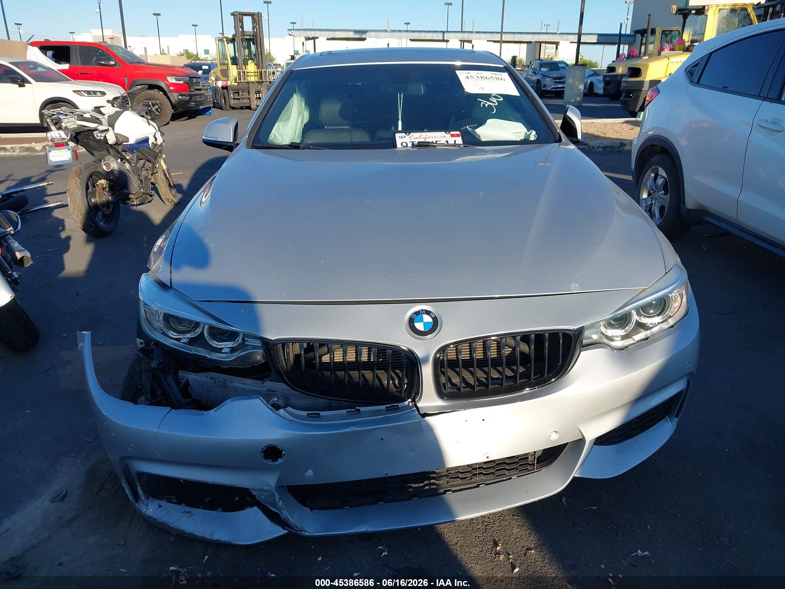 2015 Bmw 428 Gran Coupe   Silver vin: WBA4A5C57FG052287