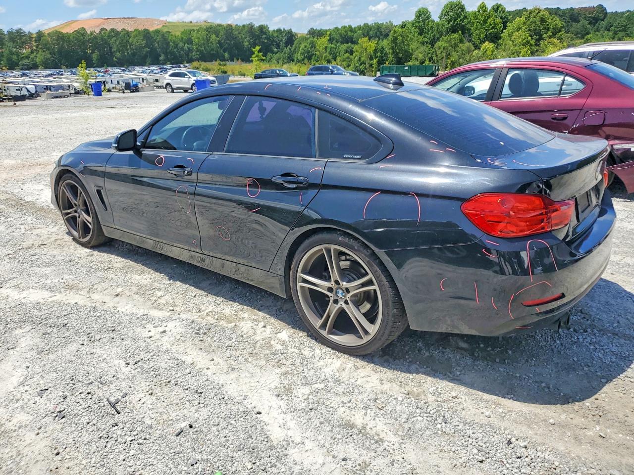 2015 Bmw 428 I Gran Coupe Black vin: WBA4A5C58FG052055