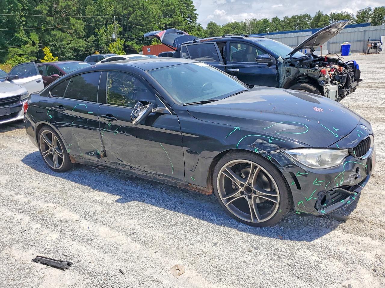 2015 Bmw 428 I Gran Coupe Black vin: WBA4A5C58FG052055