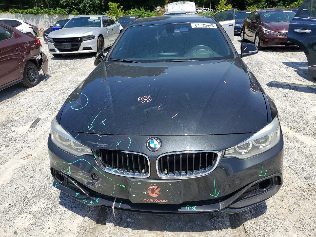 2015 Bmw 428 I Gran Coupe Black vin: WBA4A5C58FG052055