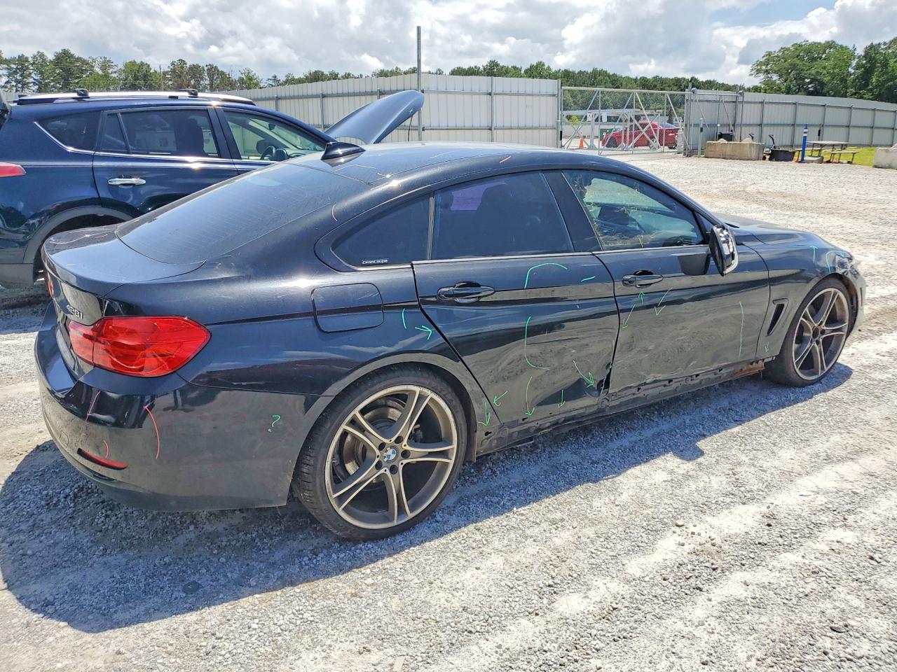 2015 Bmw 428 I Gran Coupe Black vin: WBA4A5C58FG052055