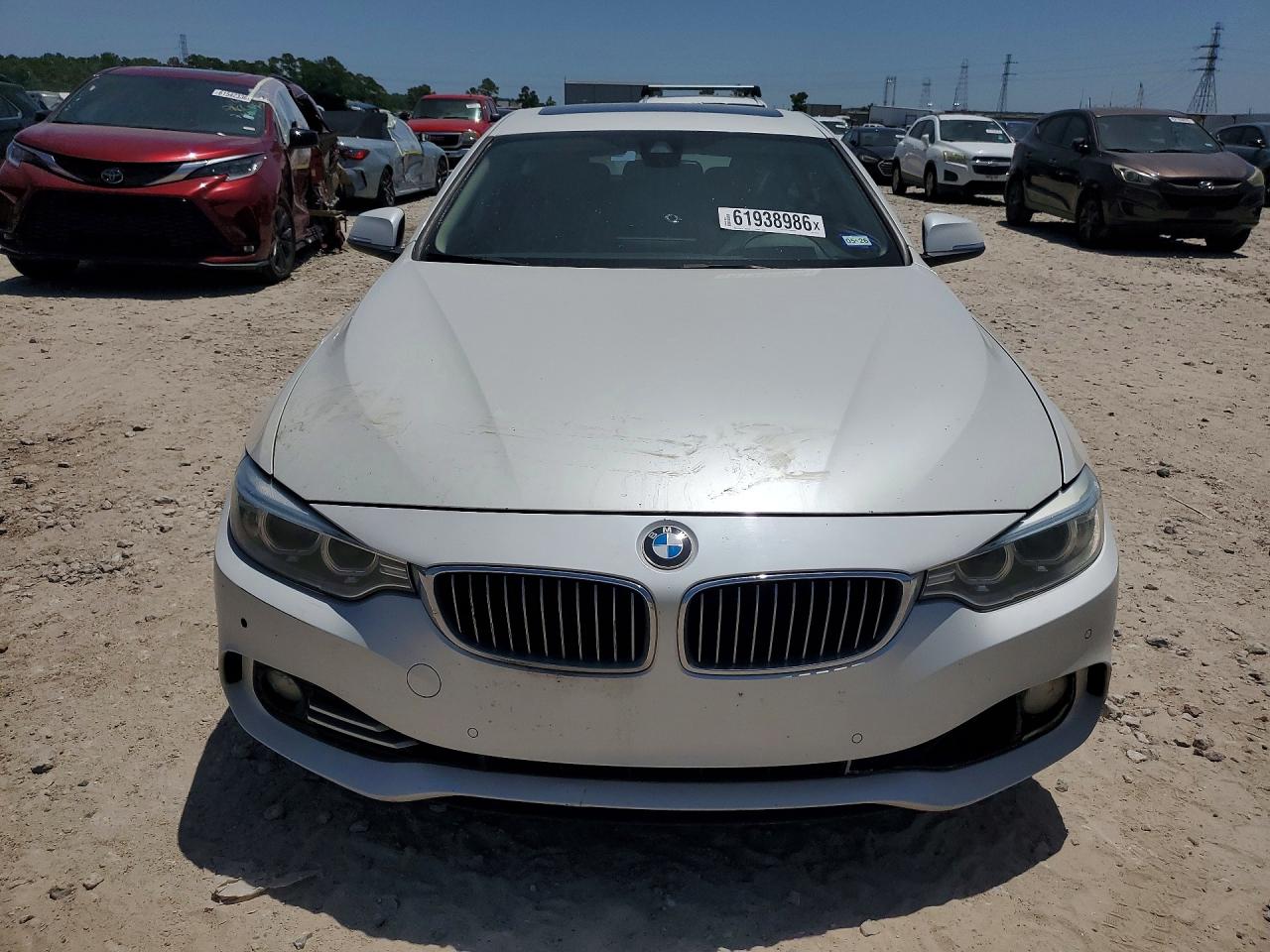 2015 Bmw 428 I Gran Coupe White vin: WBA4A5C5XFGK15742