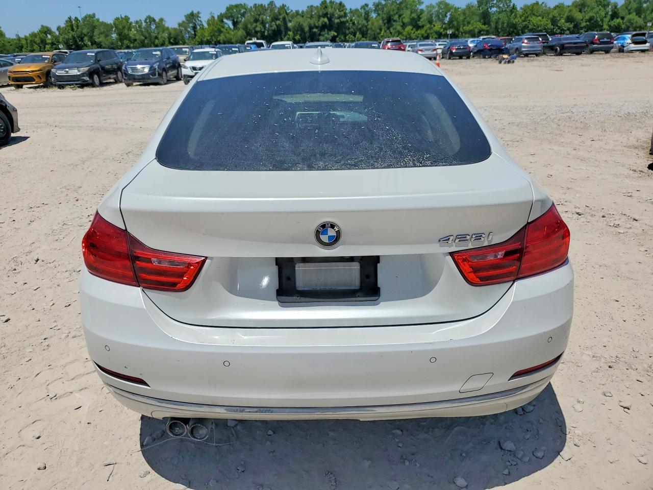 2015 Bmw 428 I Gran Coupe White vin: WBA4A5C5XFGK15742