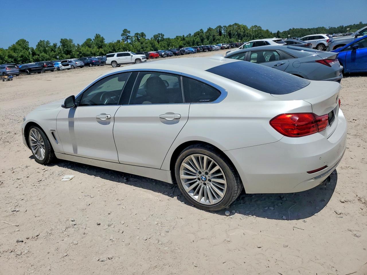 2015 Bmw 428 I Gran Coupe White vin: WBA4A5C5XFGK15742