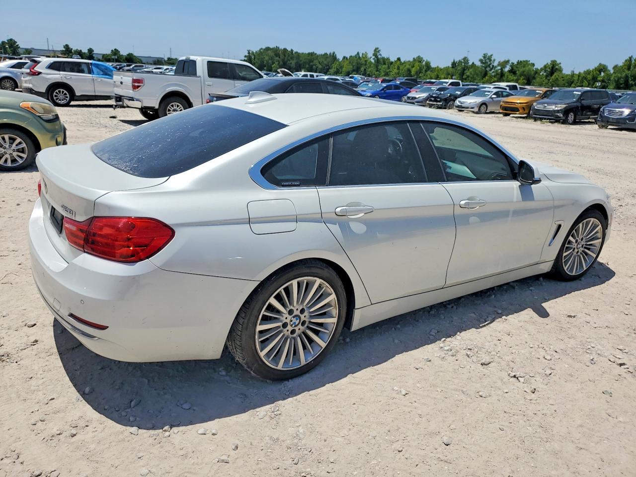 2015 Bmw 428 I Gran Coupe White vin: WBA4A5C5XFGK15742