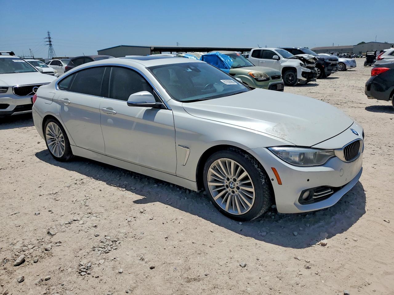 2015 Bmw 428 I Gran Coupe White vin: WBA4A5C5XFGK15742