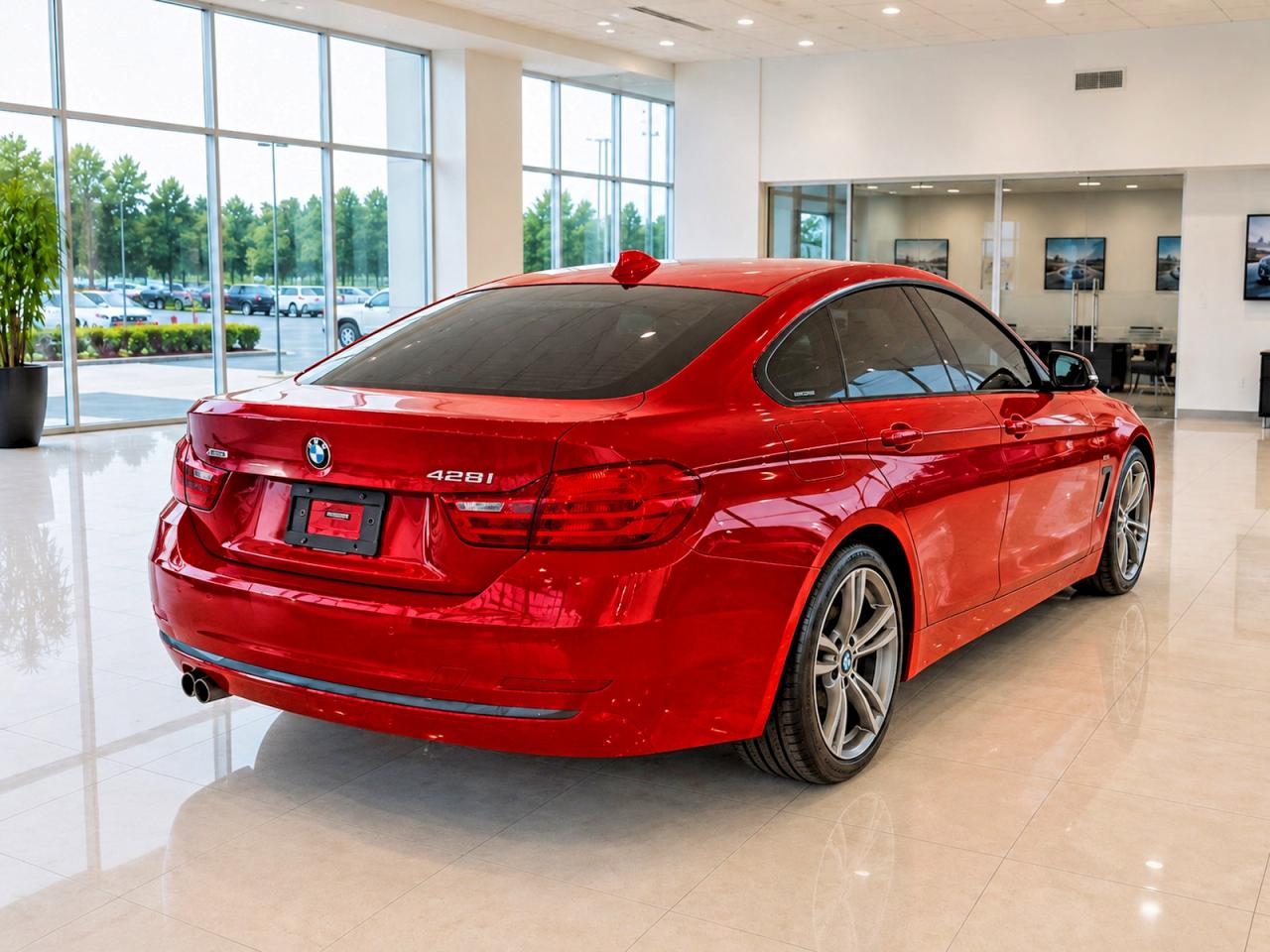 2015 Bmw 428 Xi Gran Coupe Red vin: WBA4A7C50FD413193