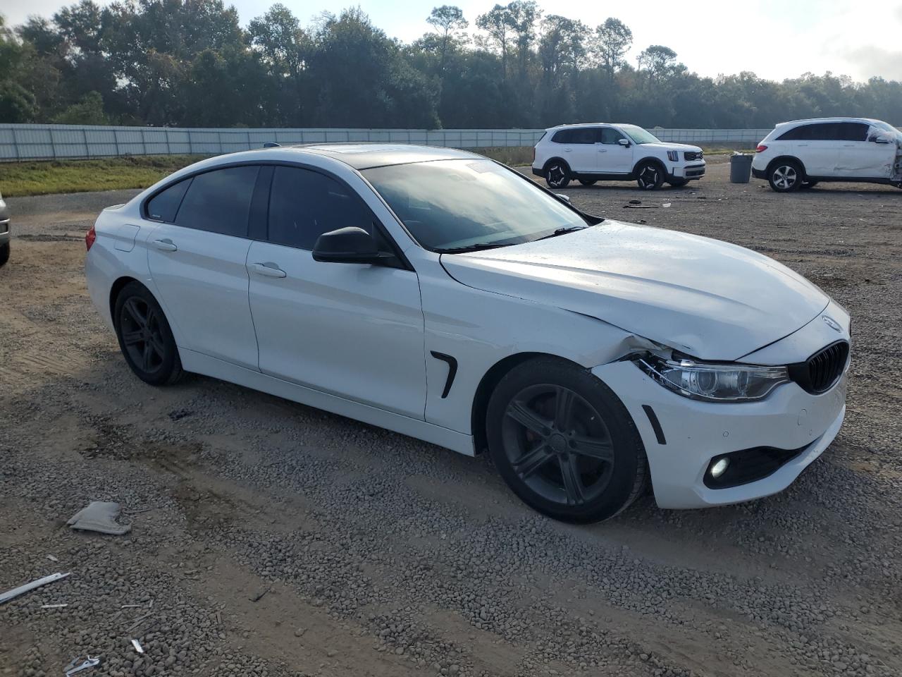 2015 Bmw 428 Xi Gran Coupe White vin: WBA4A7C50FD413792