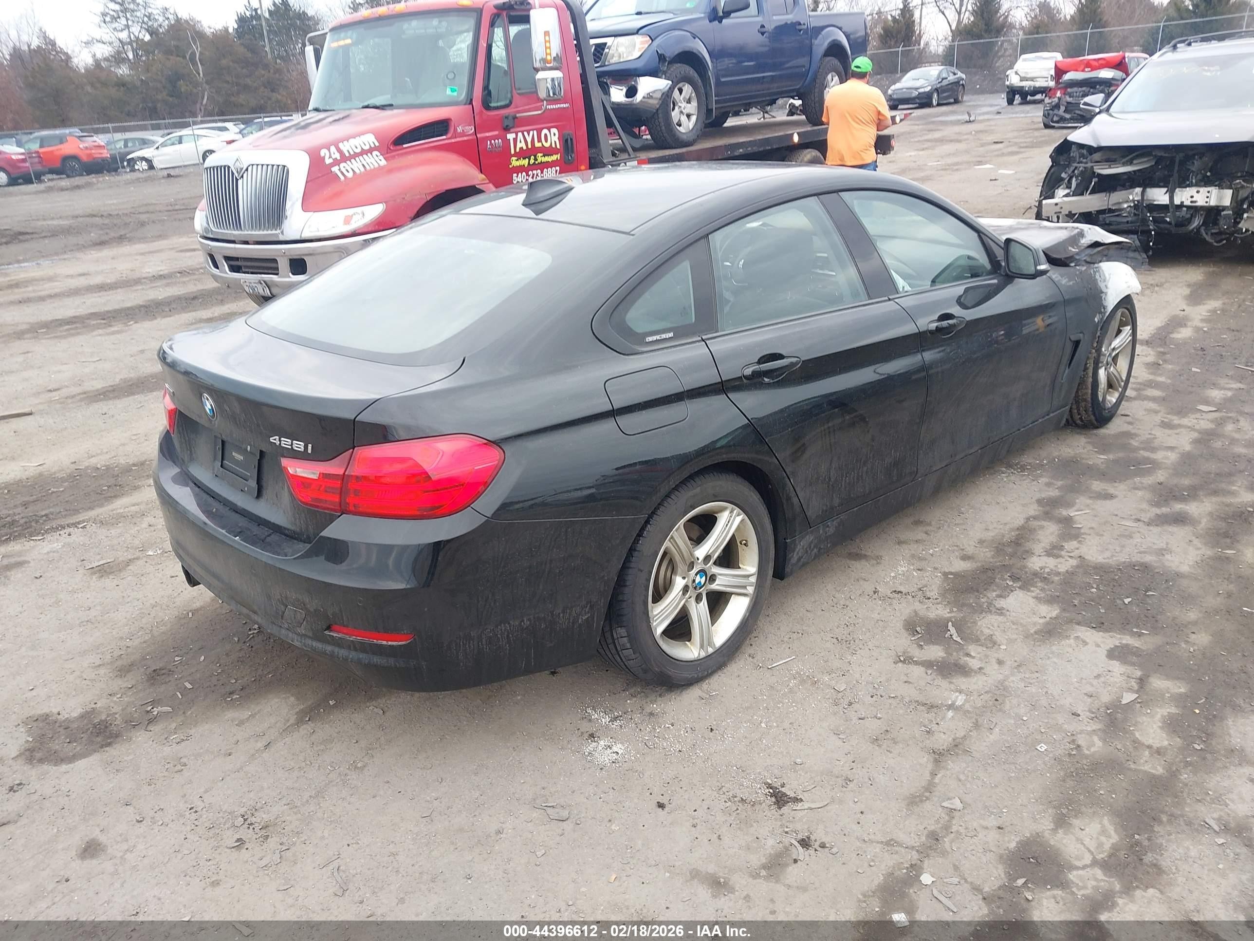 2015 Bmw 428 Gran Coupe Xdrive Black vin: WBA4A7C50FD414814