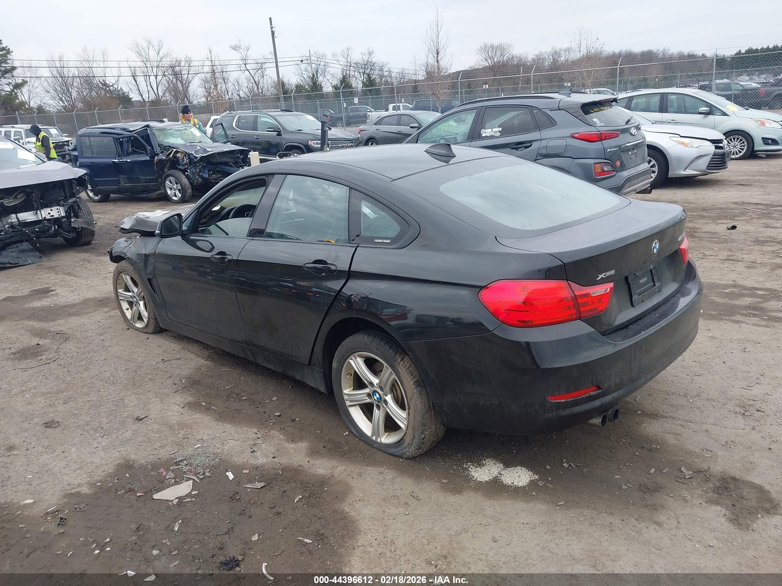 2015 Bmw 428 Gran Coupe Xdrive Black vin: WBA4A7C50FD414814