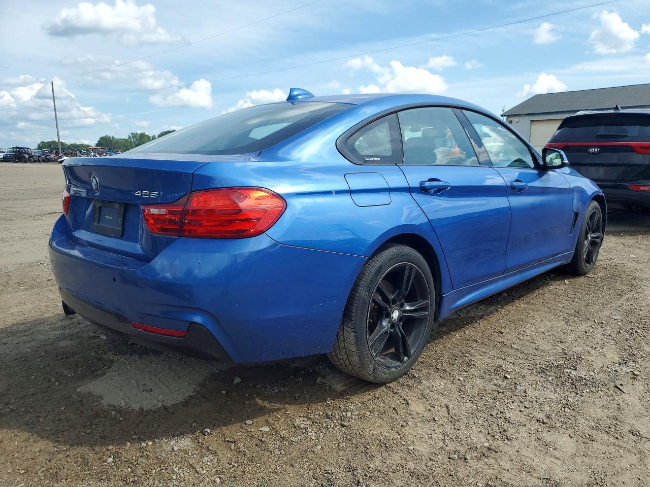 2015 Bmw 428 Xi Gran Coupe Blue vin: WBA4A7C51FD413820