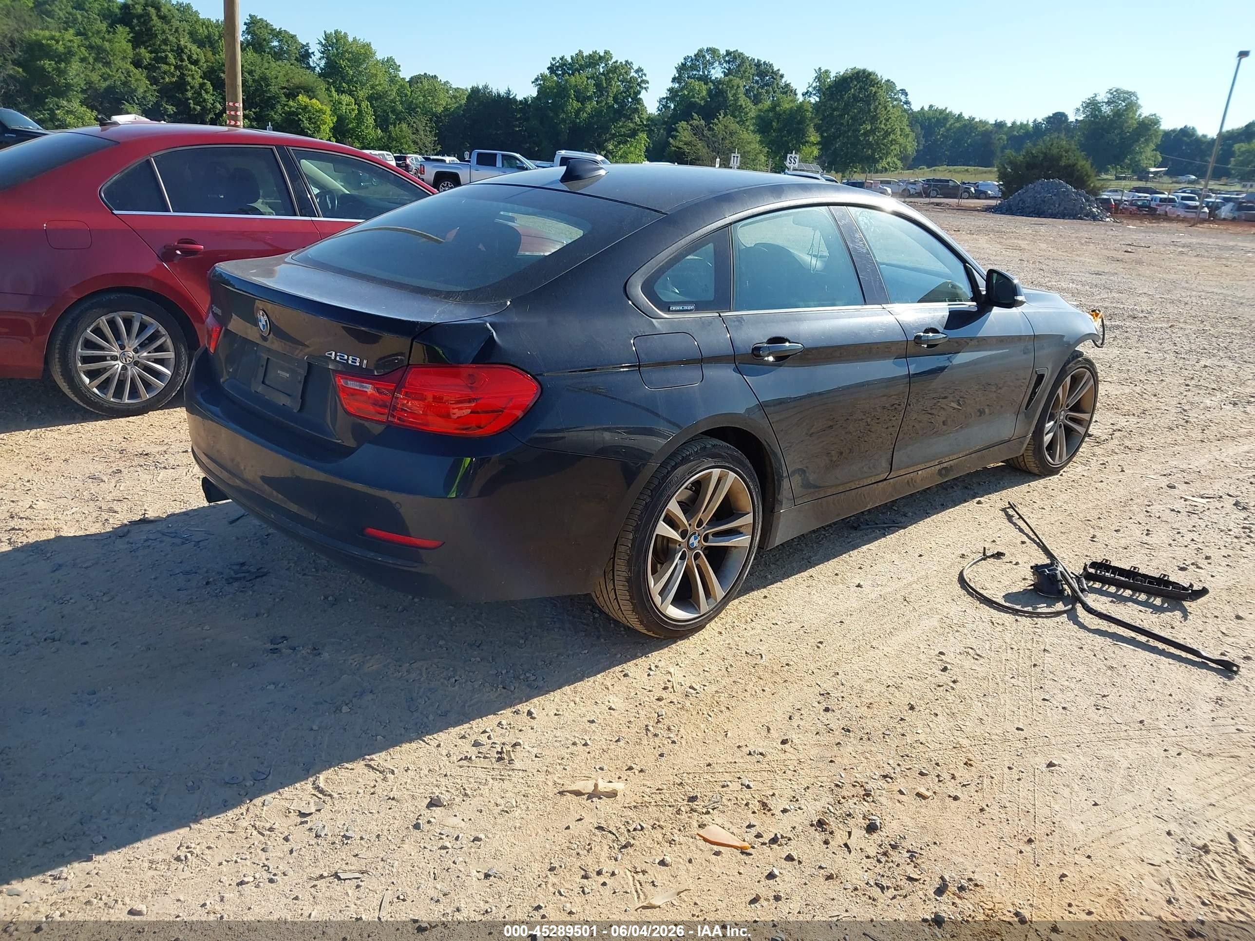 2015 Bmw 428 Gran Coupe Xdrive Black vin: WBA4A7C51FD414983