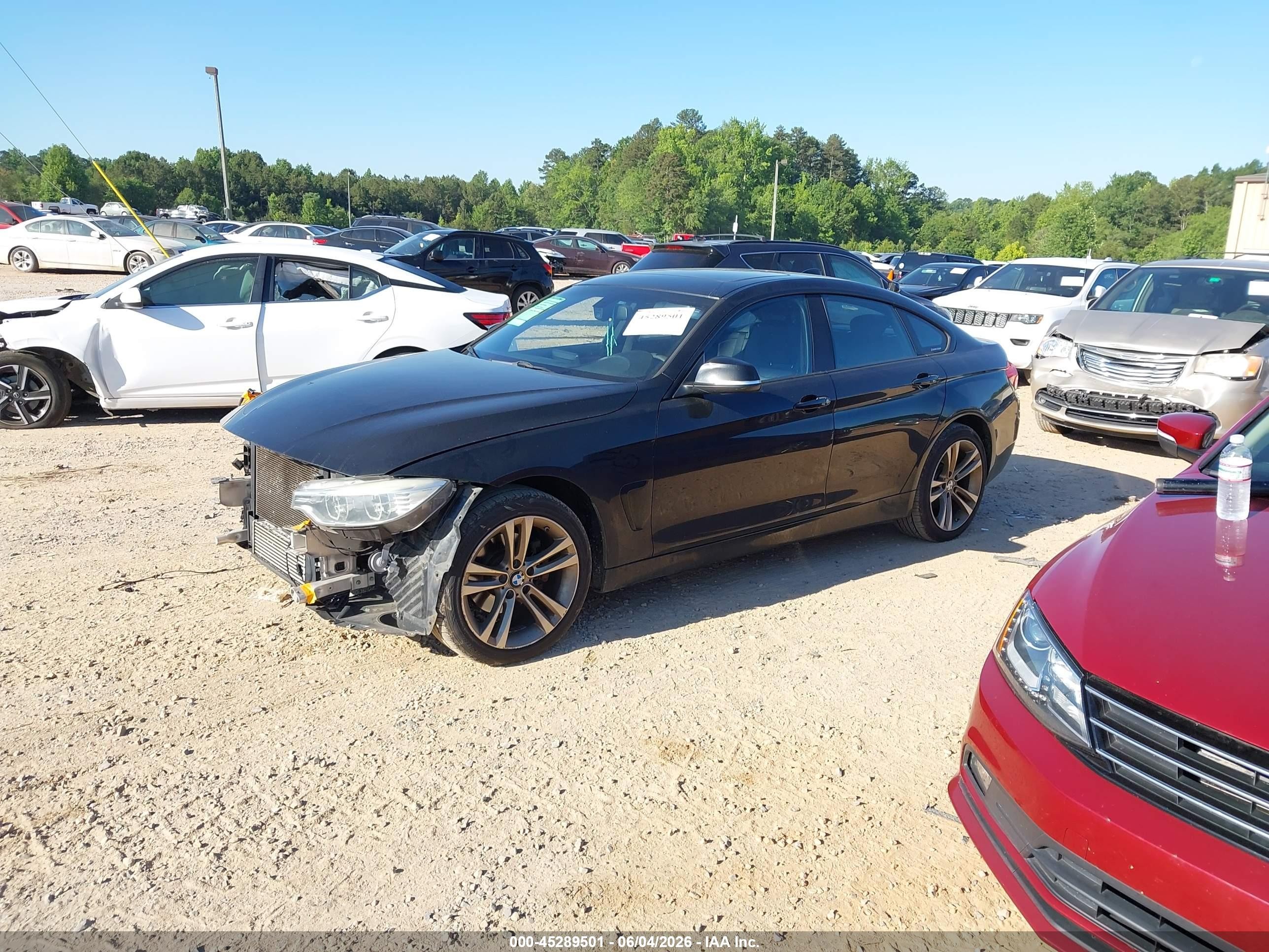 2015 Bmw 428 Gran Coupe Xdrive Black vin: WBA4A7C51FD414983