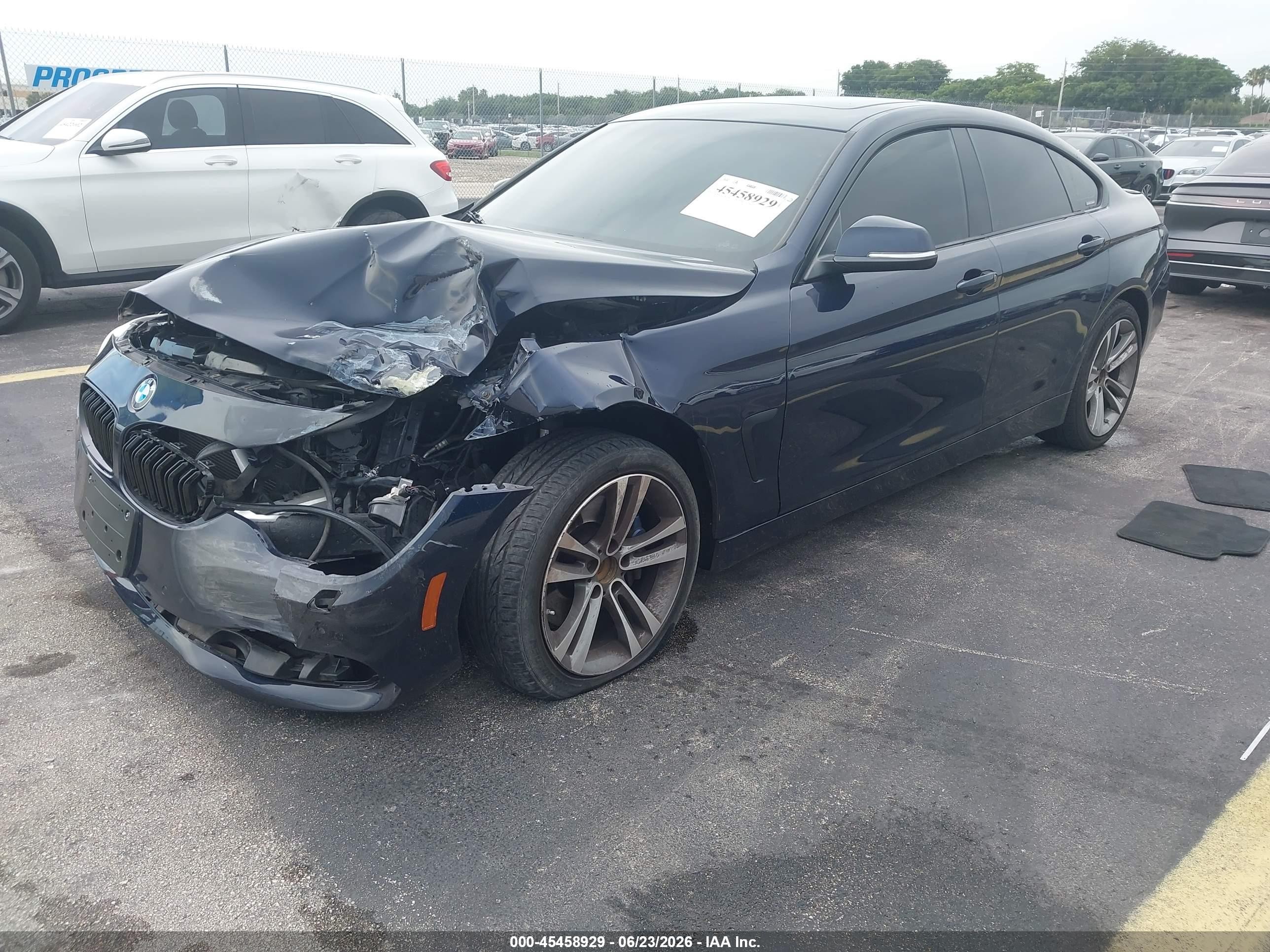 2015 Bmw 428 Gran Coupe Xdrive Gray vin: WBA4A7C53FD415214