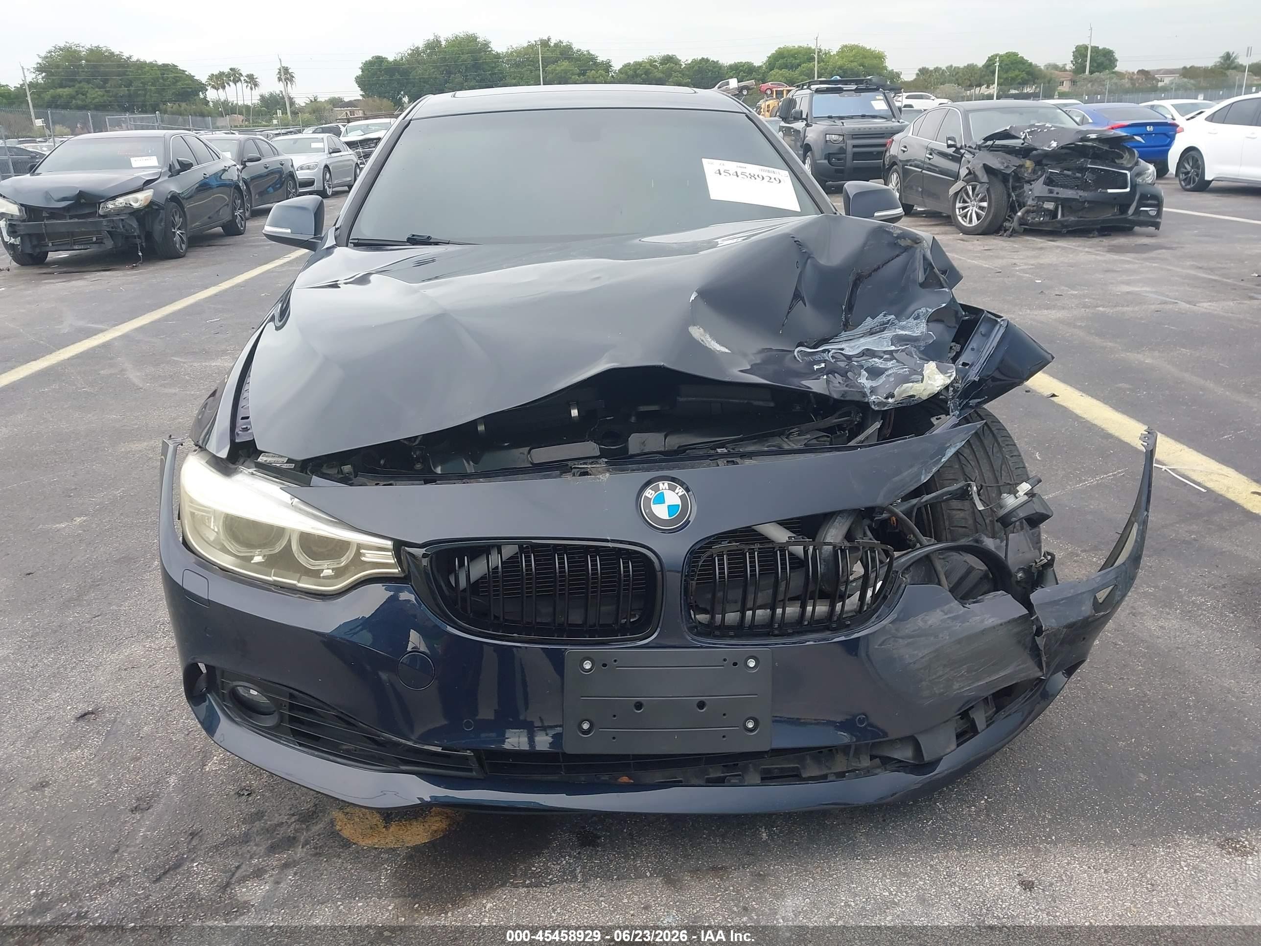 2015 Bmw 428 Gran Coupe Xdrive Gray vin: WBA4A7C53FD415214