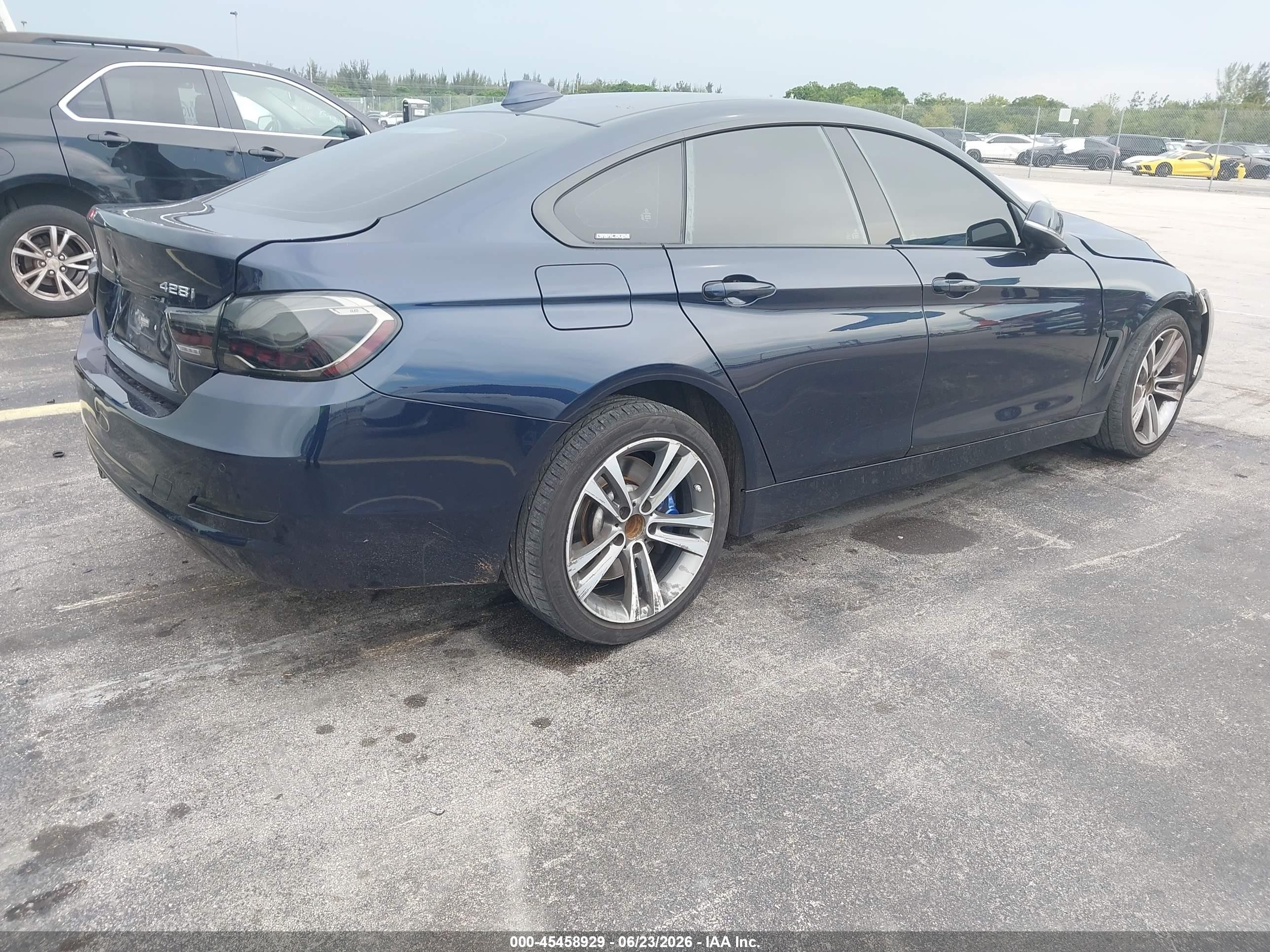 2015 Bmw 428 Gran Coupe Xdrive Gray vin: WBA4A7C53FD415214