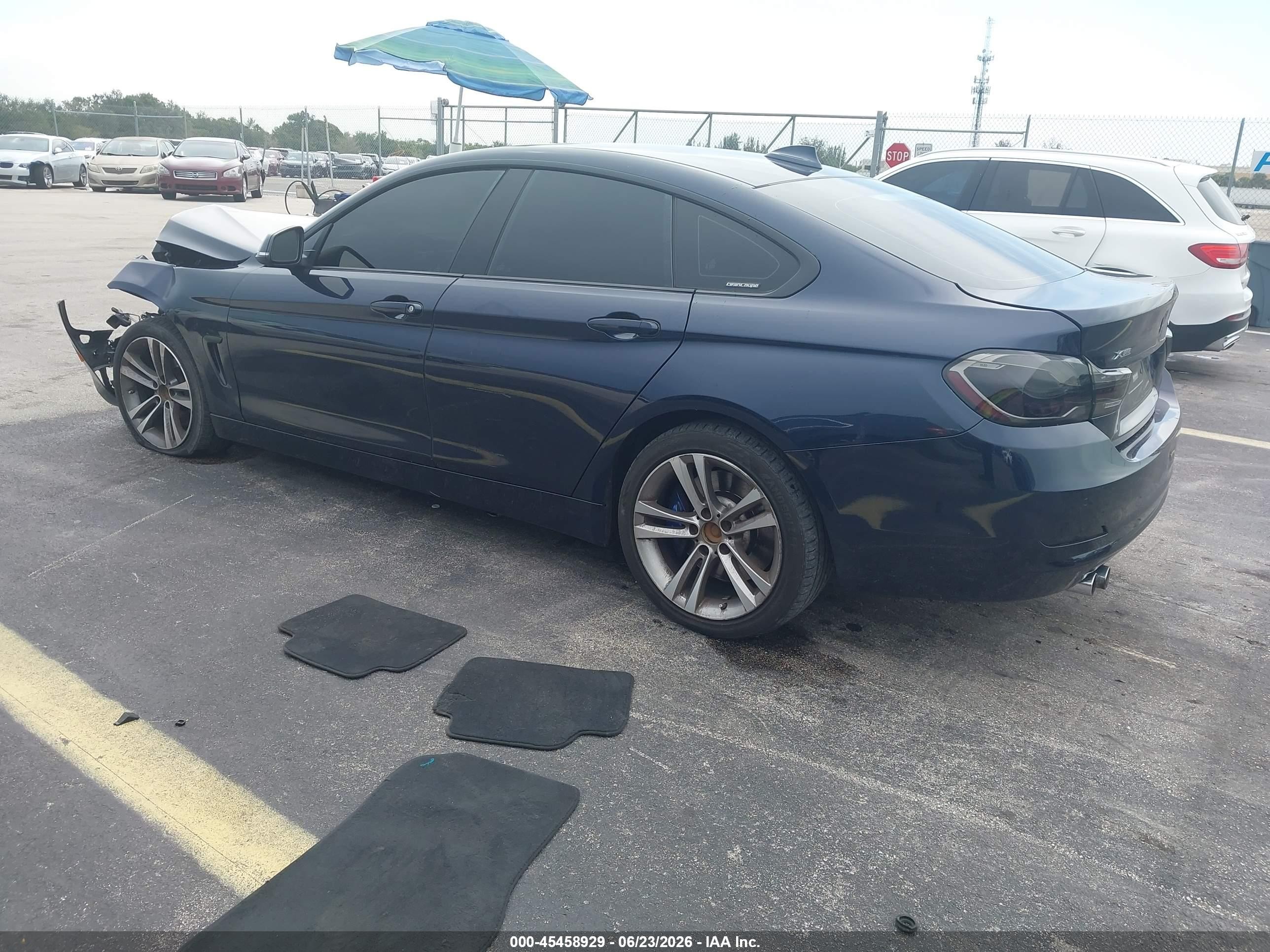 2015 Bmw 428 Gran Coupe Xdrive Gray vin: WBA4A7C53FD415214