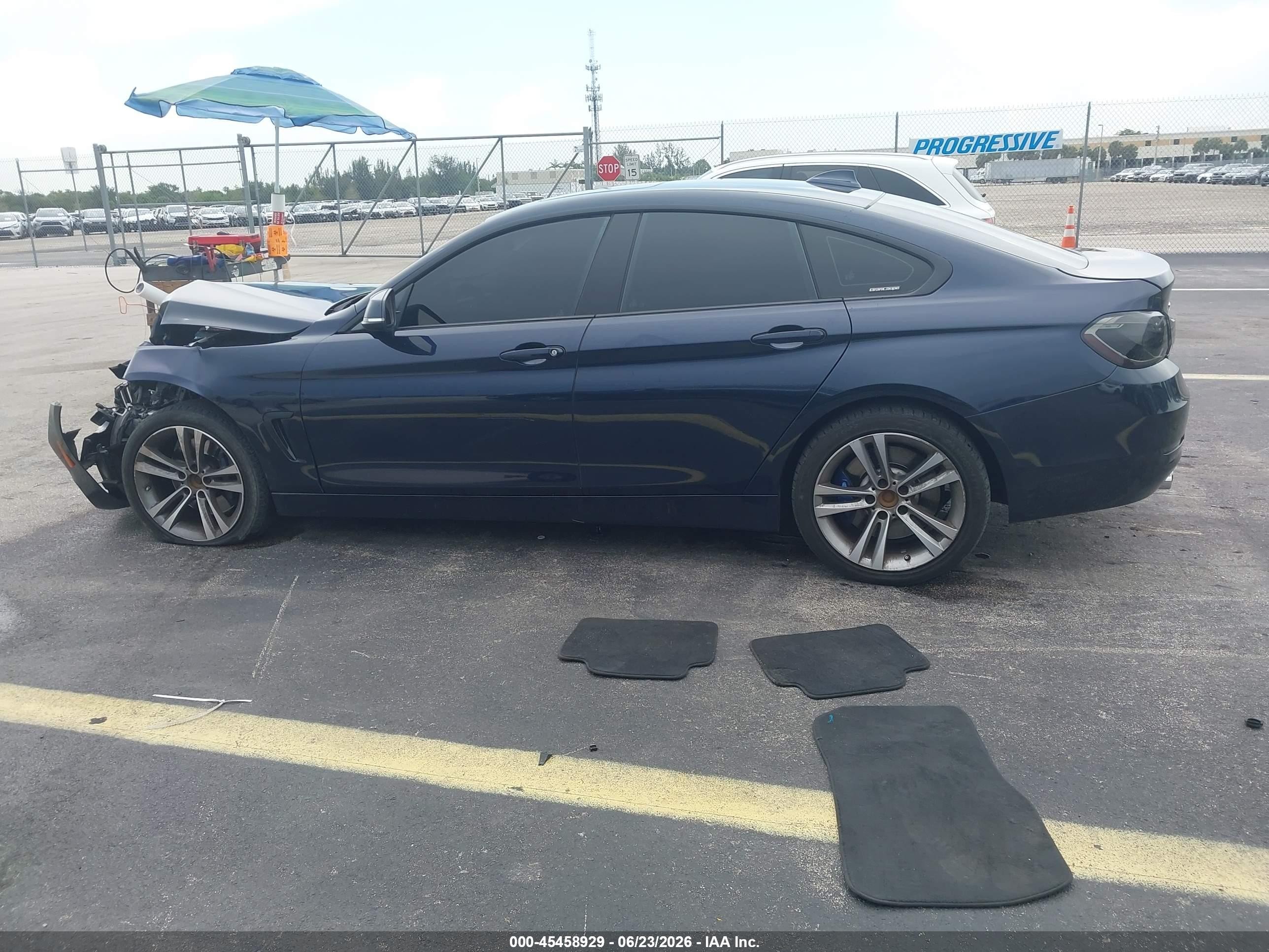 2015 Bmw 428 Gran Coupe Xdrive Gray vin: WBA4A7C53FD415214