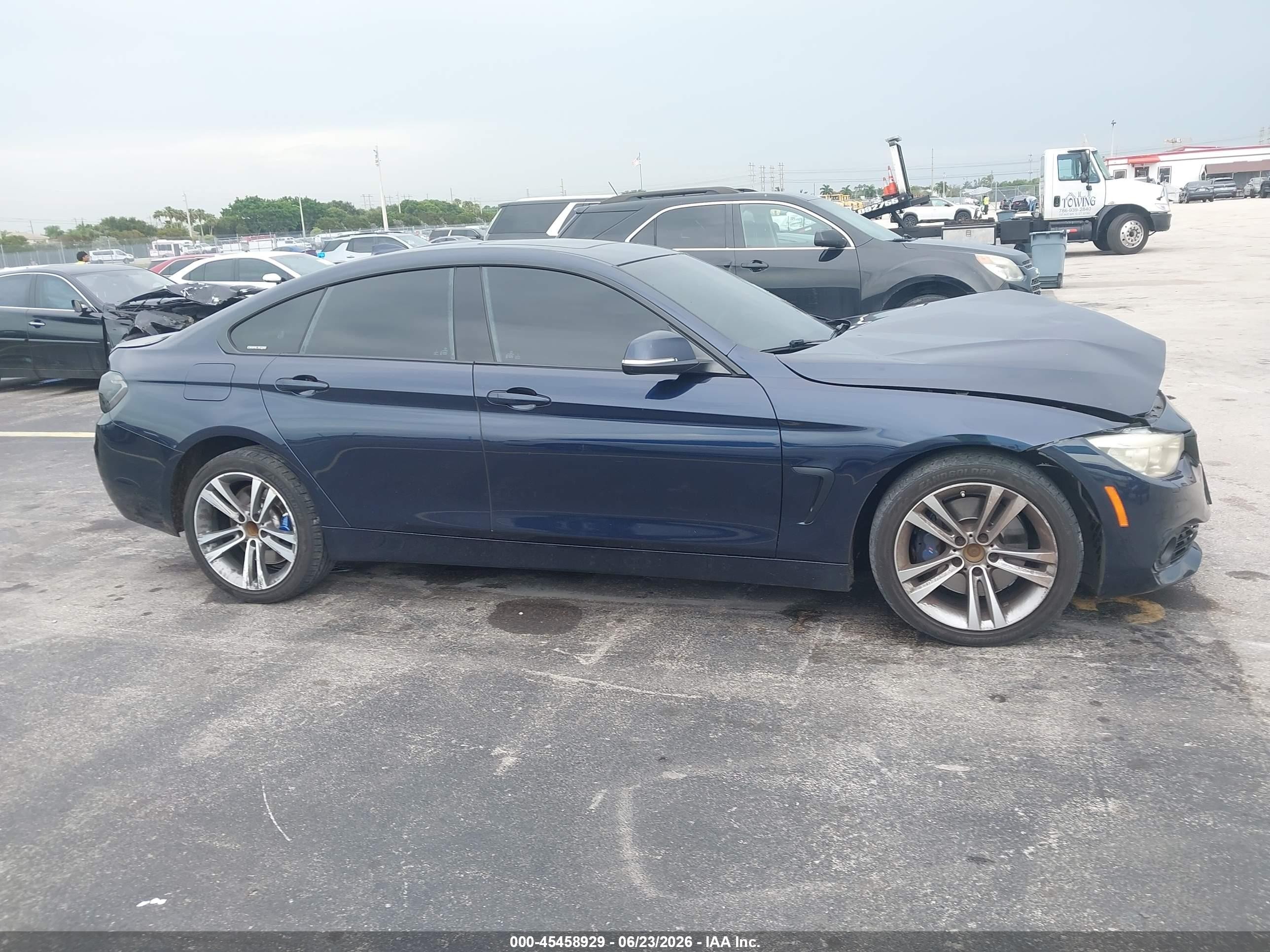 2015 Bmw 428 Gran Coupe Xdrive Gray vin: WBA4A7C53FD415214
