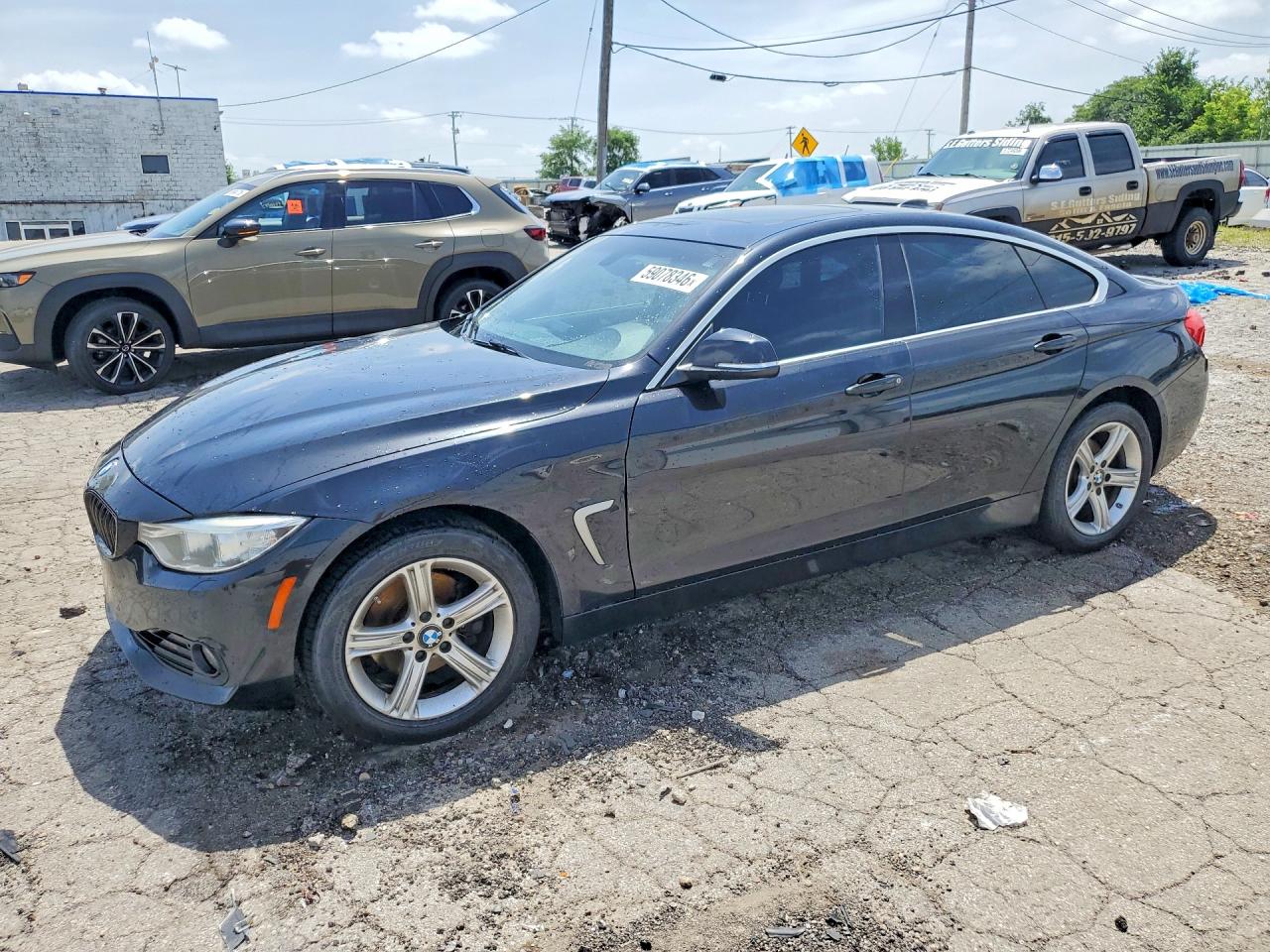 2015 Bmw 428 Xi Gran Coupe Black vin: WBA4A7C54FD415478