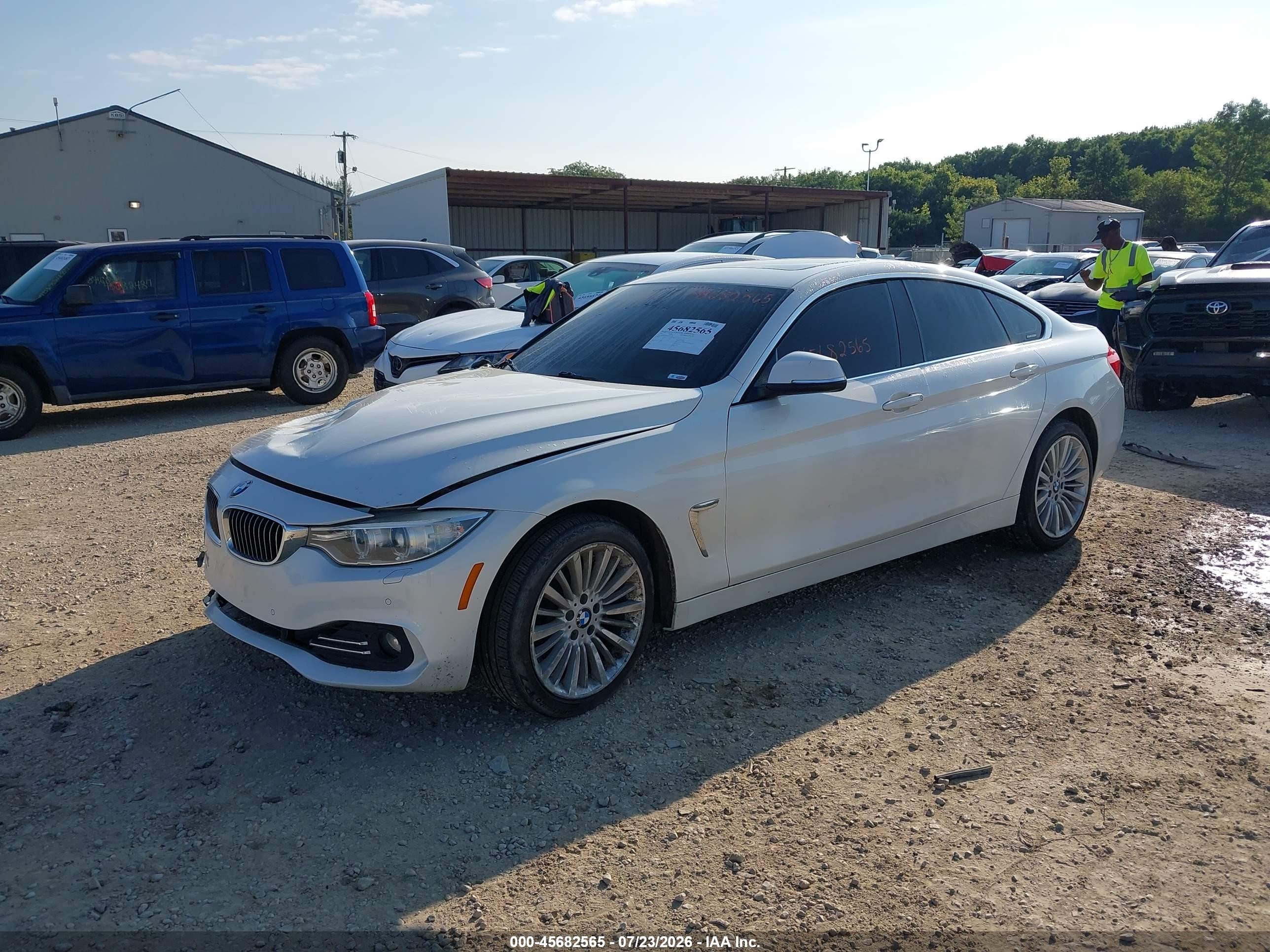2015 Bmw 428 Gran Coupe Xdrive White vin: WBA4A7C55FD414128